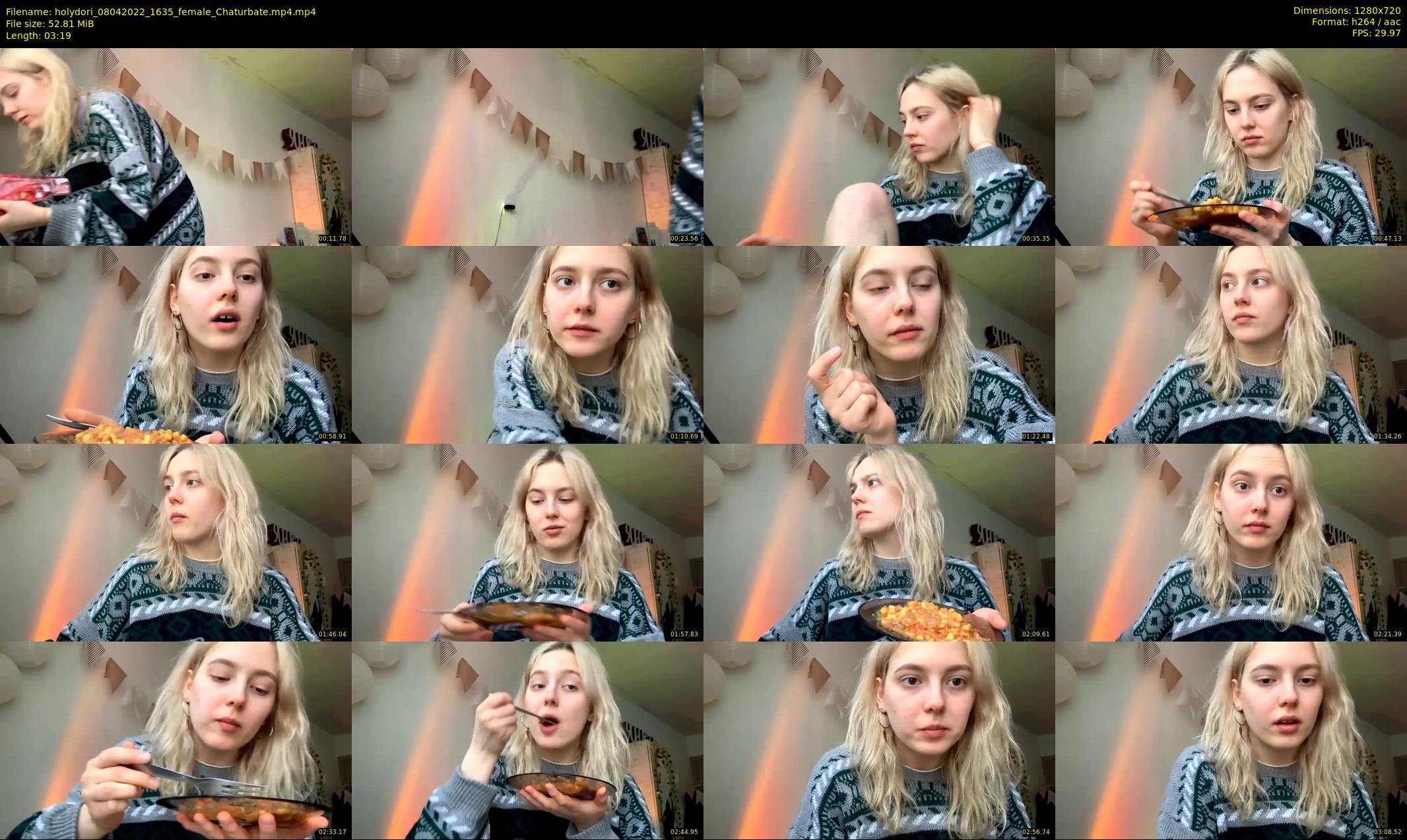 holydori — 4 minute Chaturbate female cam show recording, 720p, Apr 8, 2022