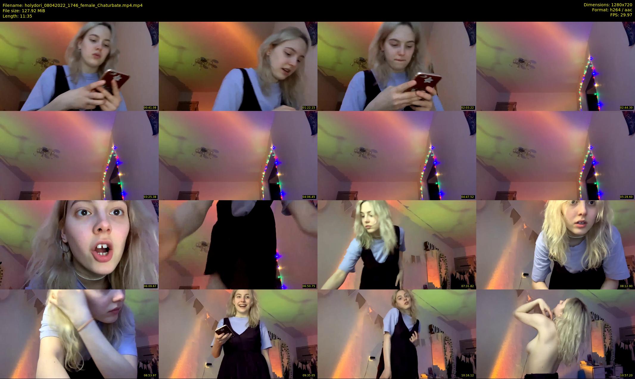 holydori — 12 minute Chaturbate female cam show recording, 720p, Apr 8, 2022