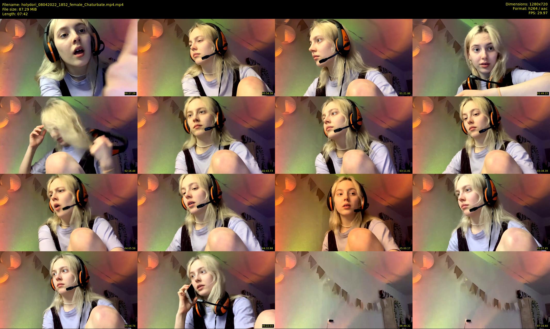 holydori — 8 minute Chaturbate female cam show recording, 720p, Apr 8, 2022
