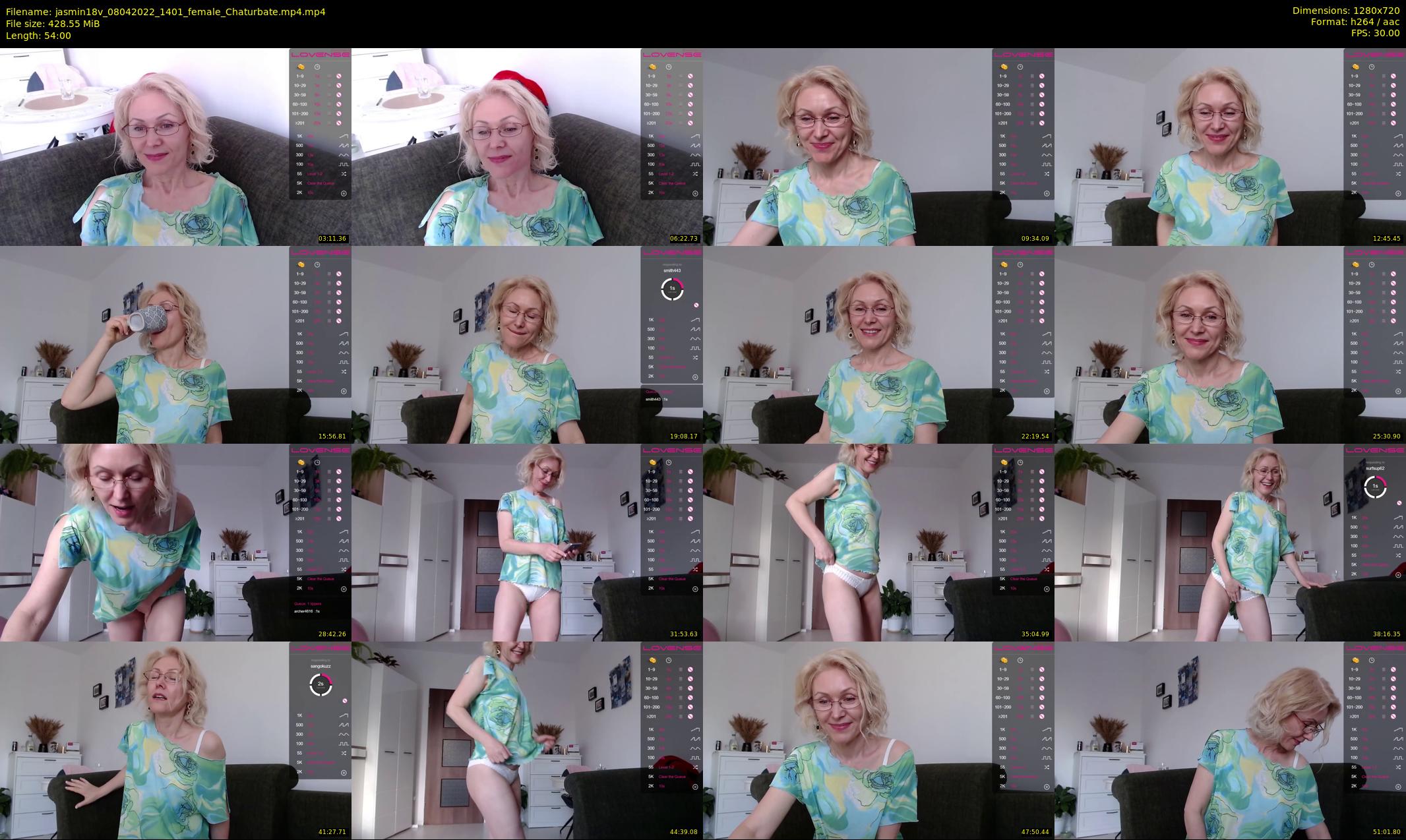 jasmin18v — 54 minute Chaturbate female cam show recording, 720p, Apr 8, 2022