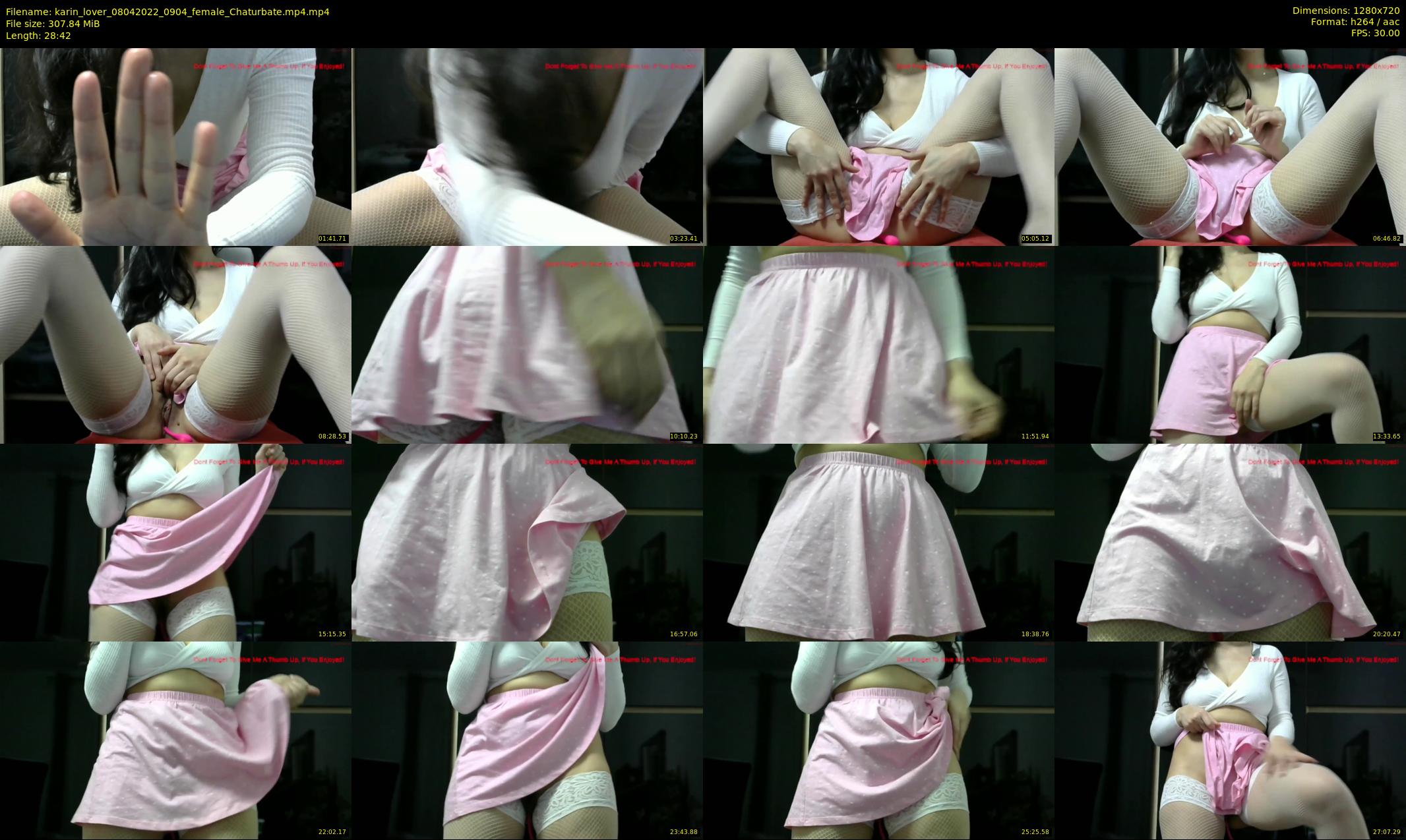 karin_lover — 29 minute Chaturbate female cam show recording, 720p, Apr 8, 2022