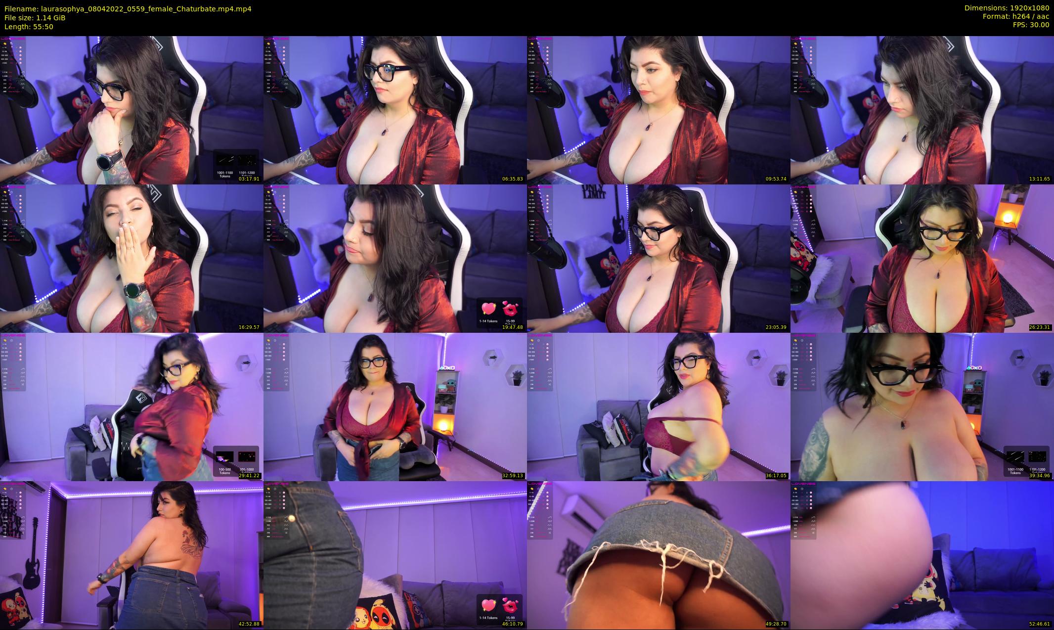 laurasophya — 56 minute Chaturbate female cam show recording, 1080p, Apr 8, 2022