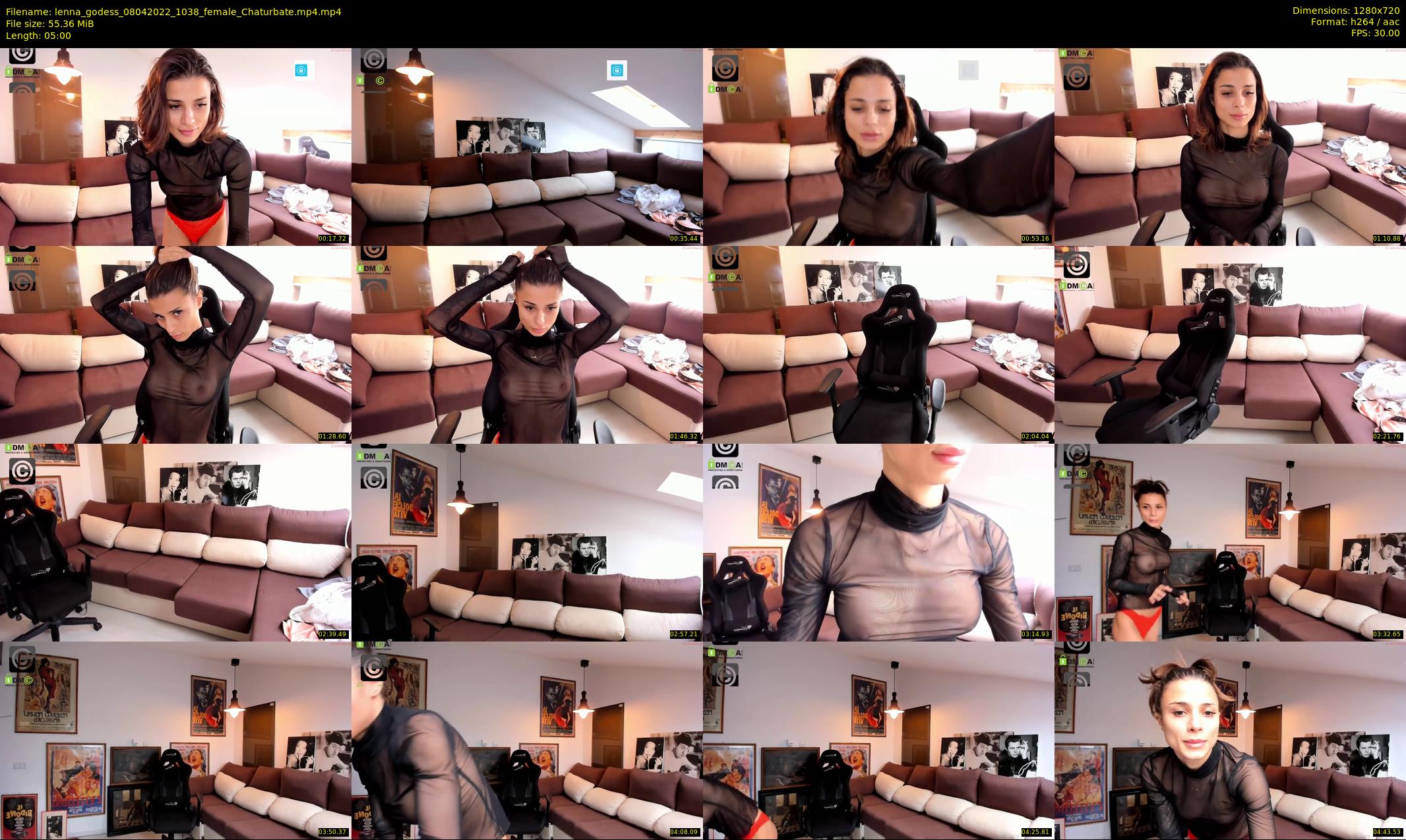 lenna_godess — 5 minute Chaturbate female cam show recording, 720p, Apr 8, 2022