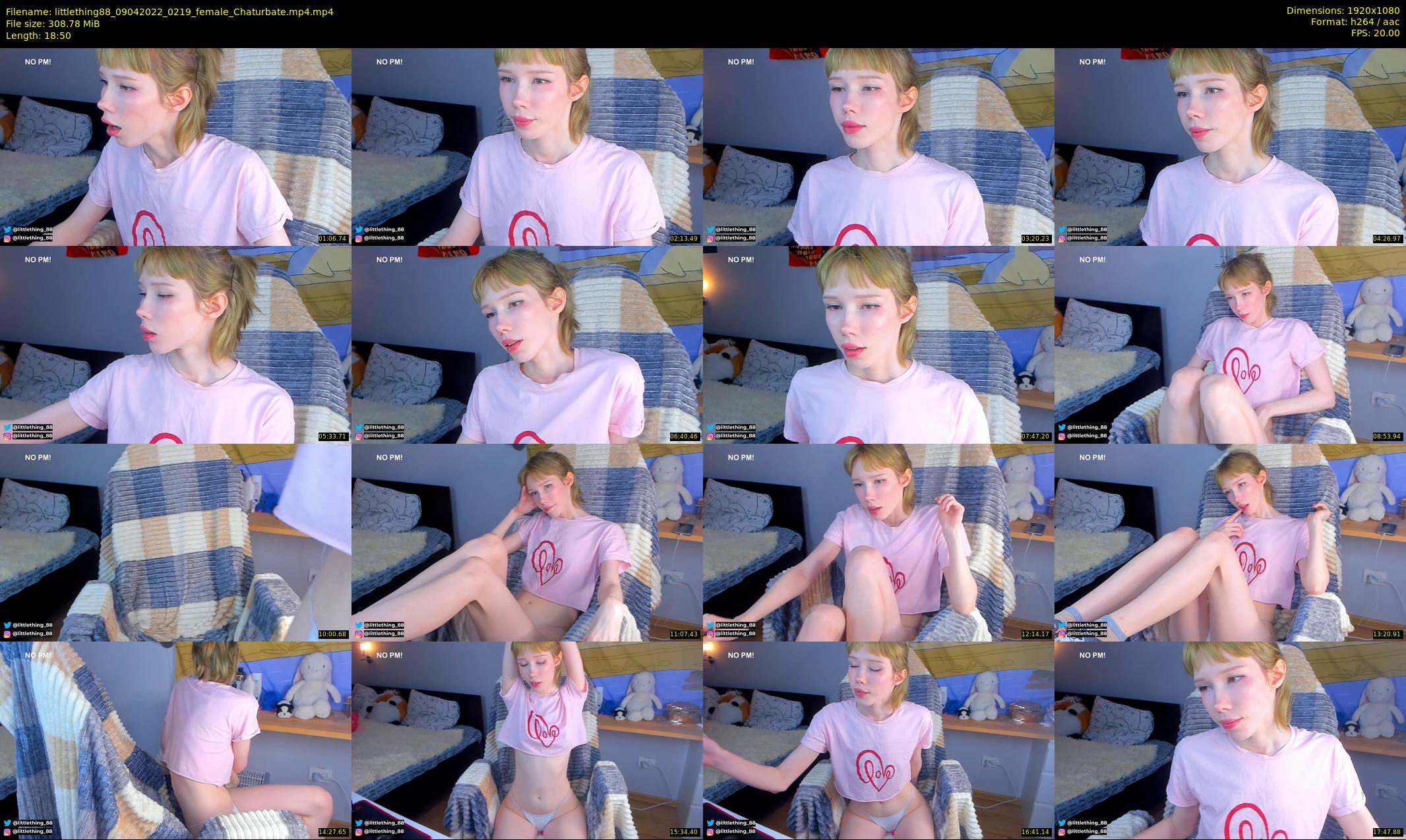 littlething88 — 19 minute Chaturbate female cam show recording, 1080p, Apr 9, 2022