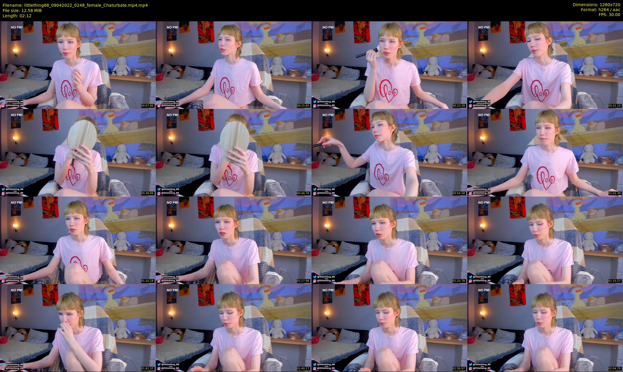 littlething88 — 3 minute Chaturbate female cam show recording, 720p, Apr 9, 2022