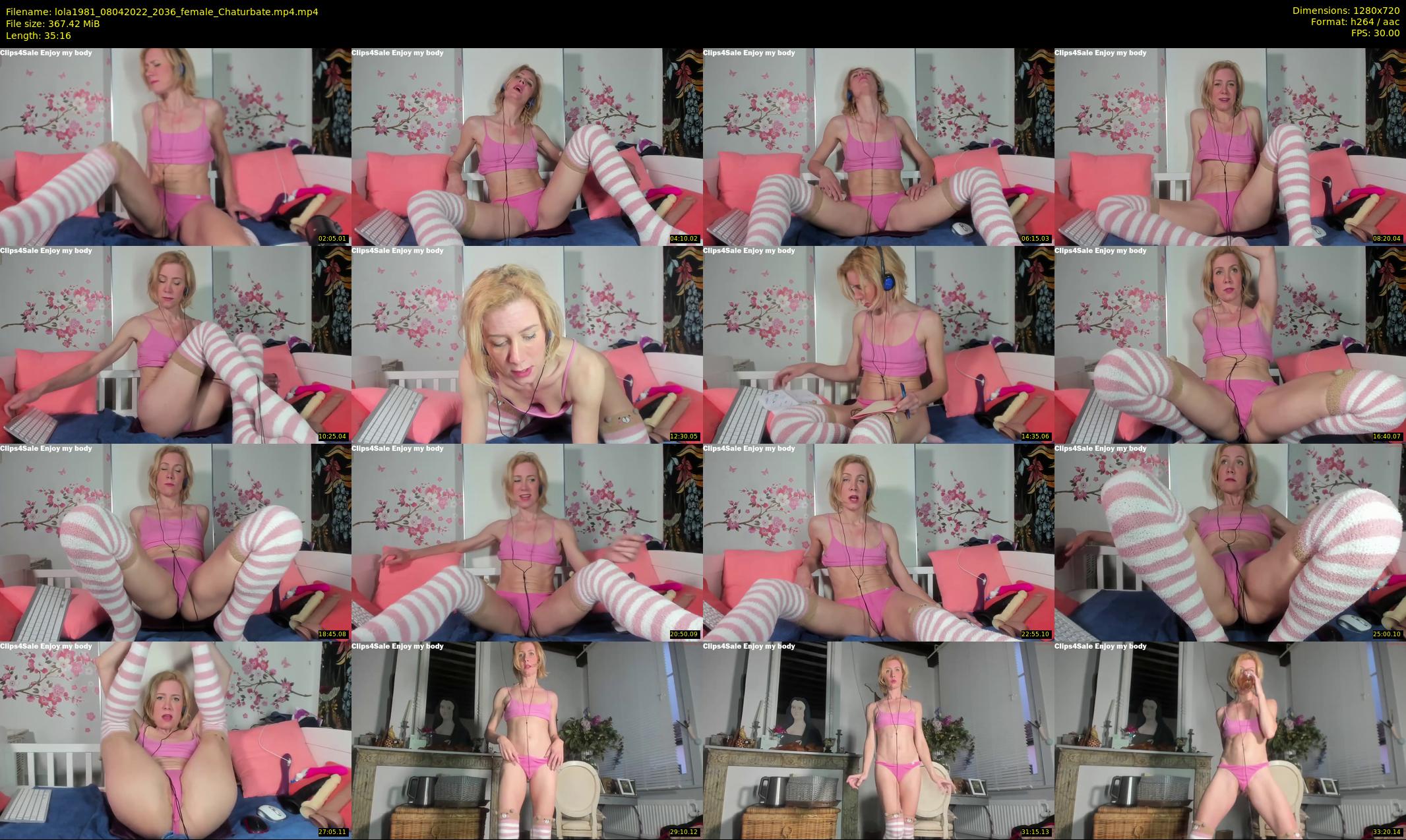 lola1981 — 36 minute Chaturbate female cam show recording, 720p, Apr 8, 2022