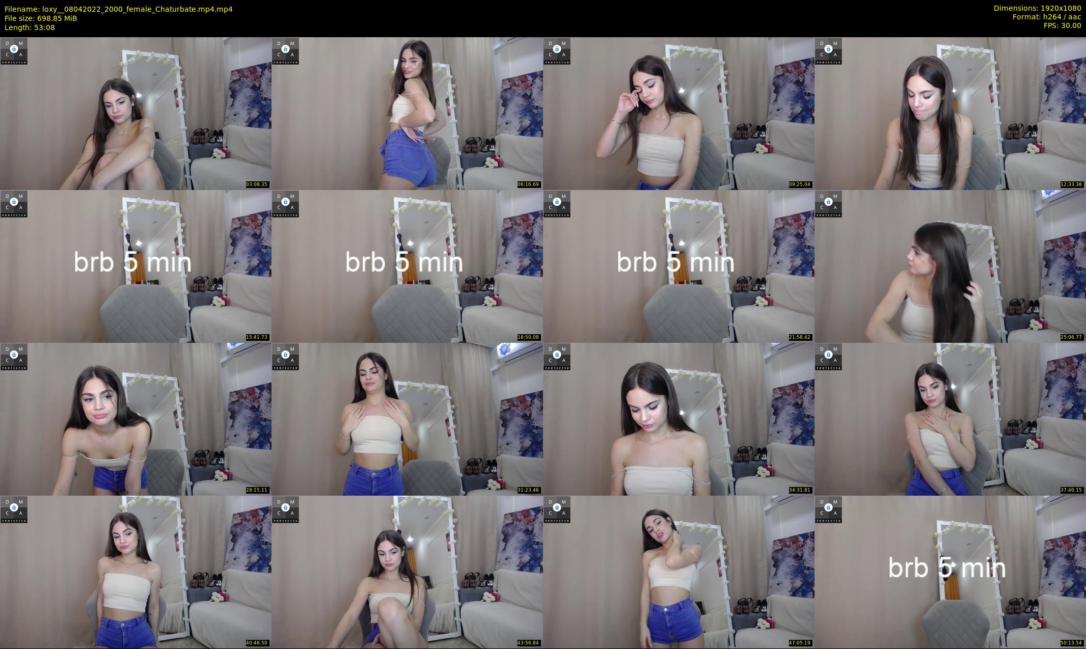 loxy_ — 54 minute Chaturbate female cam show recording, 1080p, Apr 8, 2022