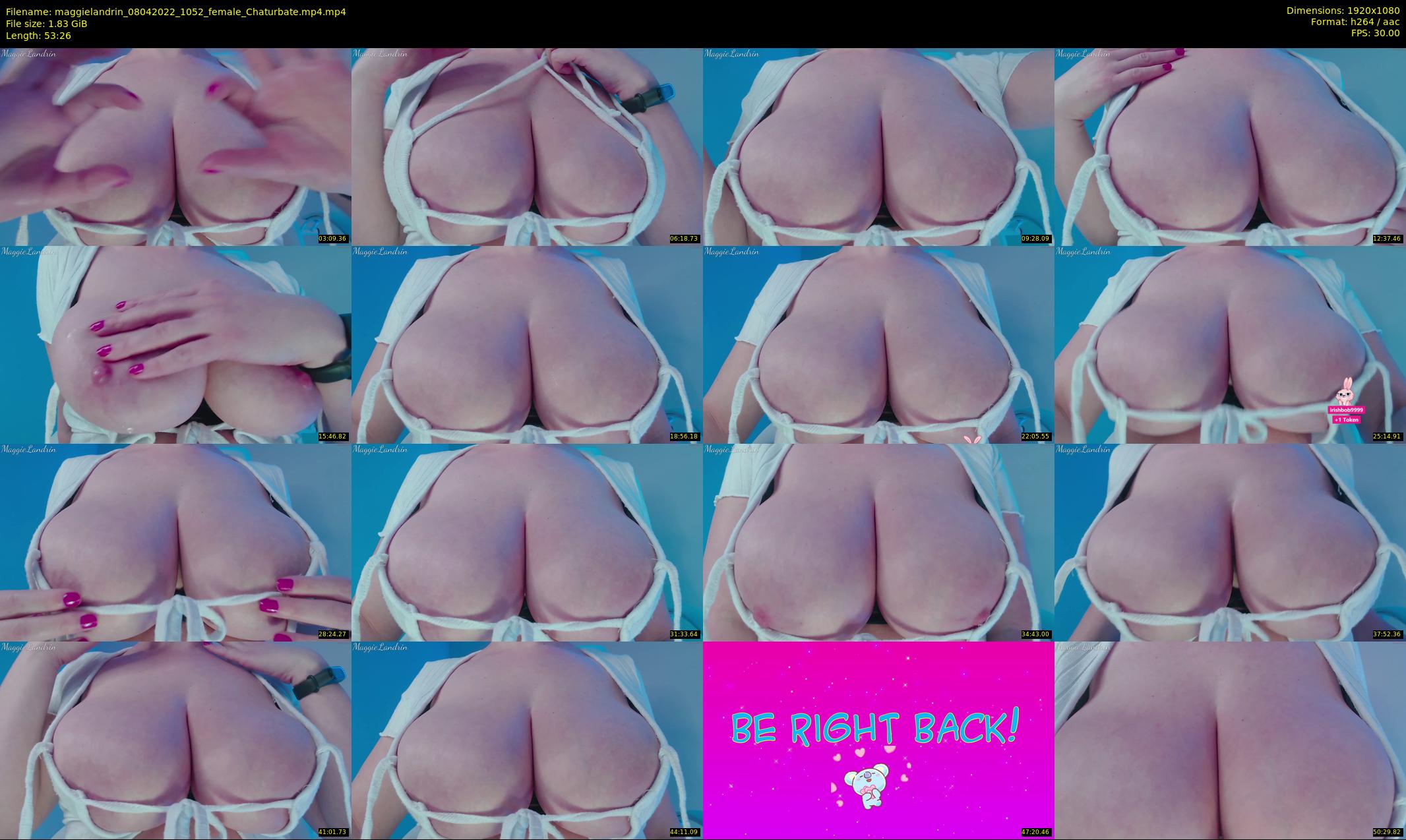 maggielandrin — 54 minute Chaturbate female cam show recording, 1080p, Apr 8, 2022