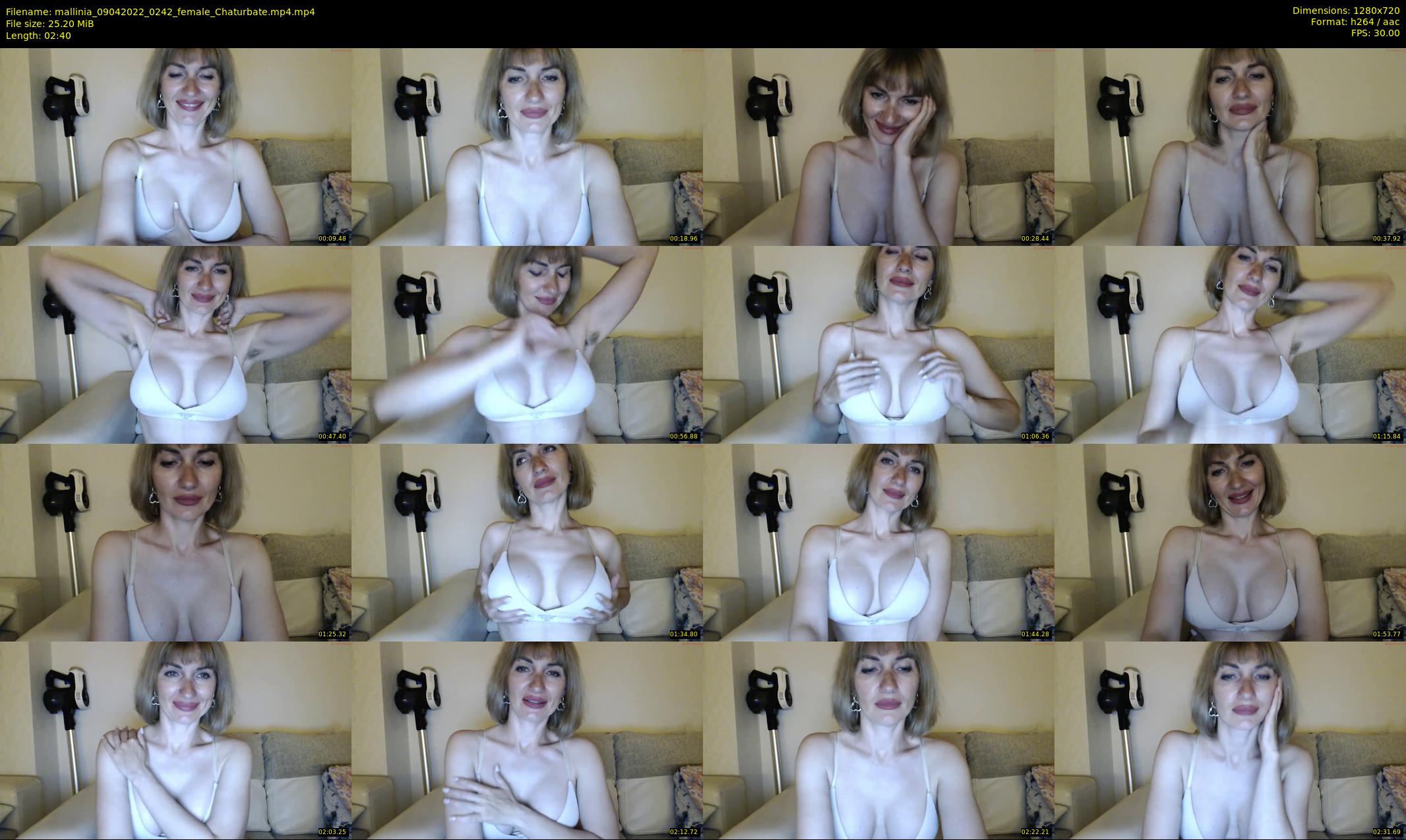 mallinia — 3 minute Chaturbate female cam show recording, 720p, Apr 9, 2022