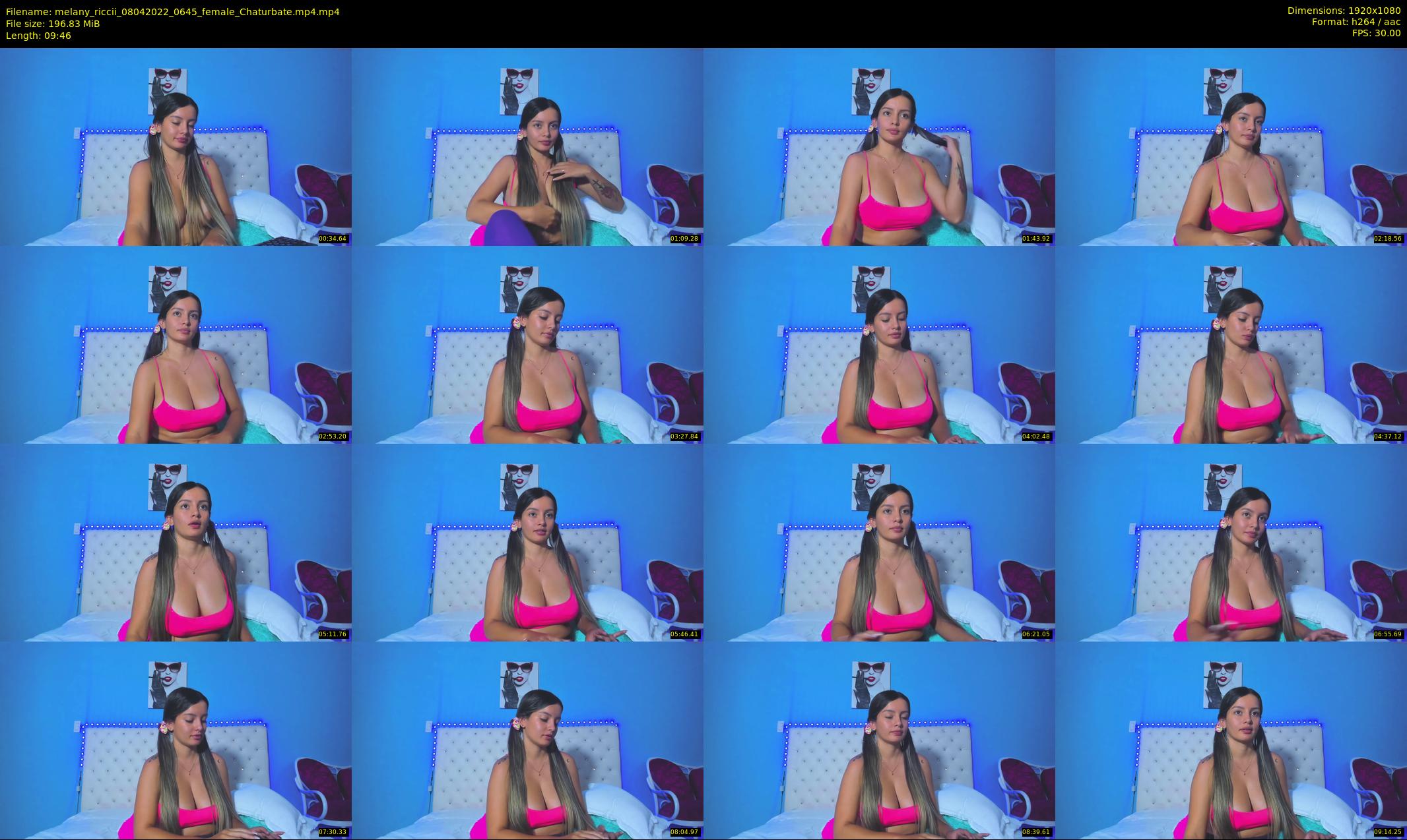 melany_riccii — 10 minute Chaturbate female cam show recording, 1080p, Apr 8, 2022