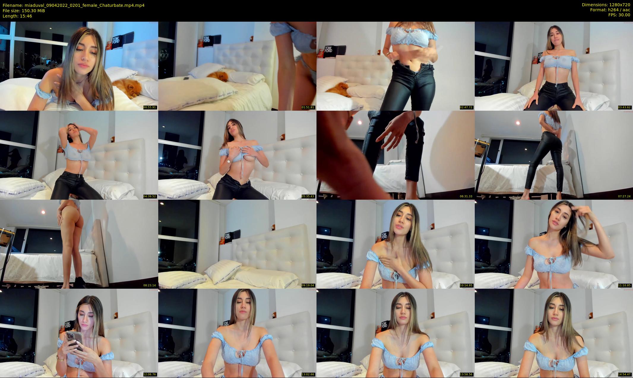 miaduval — 16 minute Chaturbate female cam show recording, 720p, Apr 9, 2022