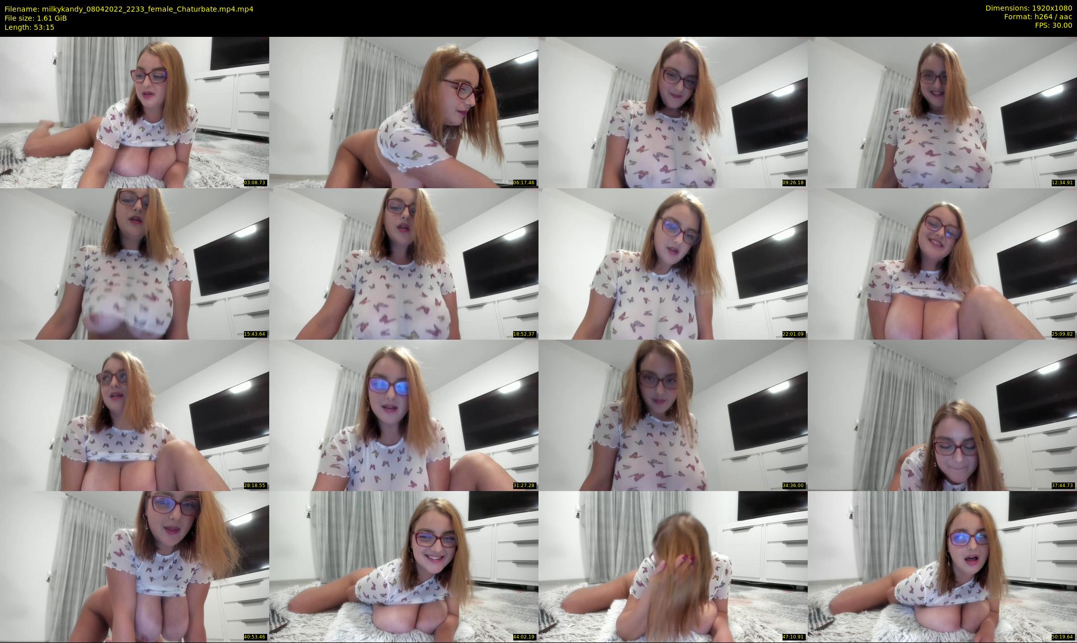 milkykandy — 54 minute Chaturbate female cam show recording, 1080p, Apr 8, 2022
