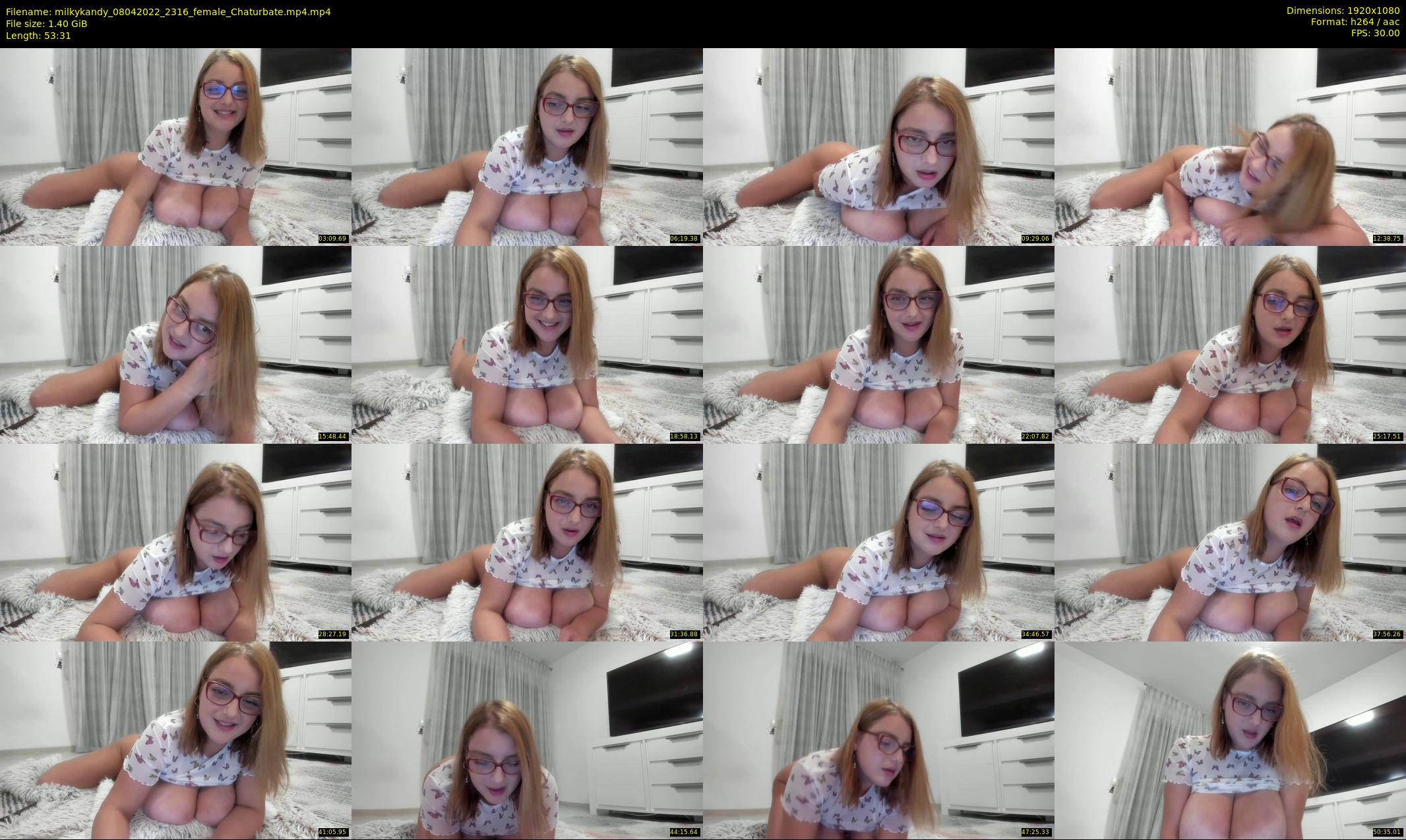 milkykandy — 54 minute Chaturbate female cam show recording, 1080p, Apr 8, 2022
