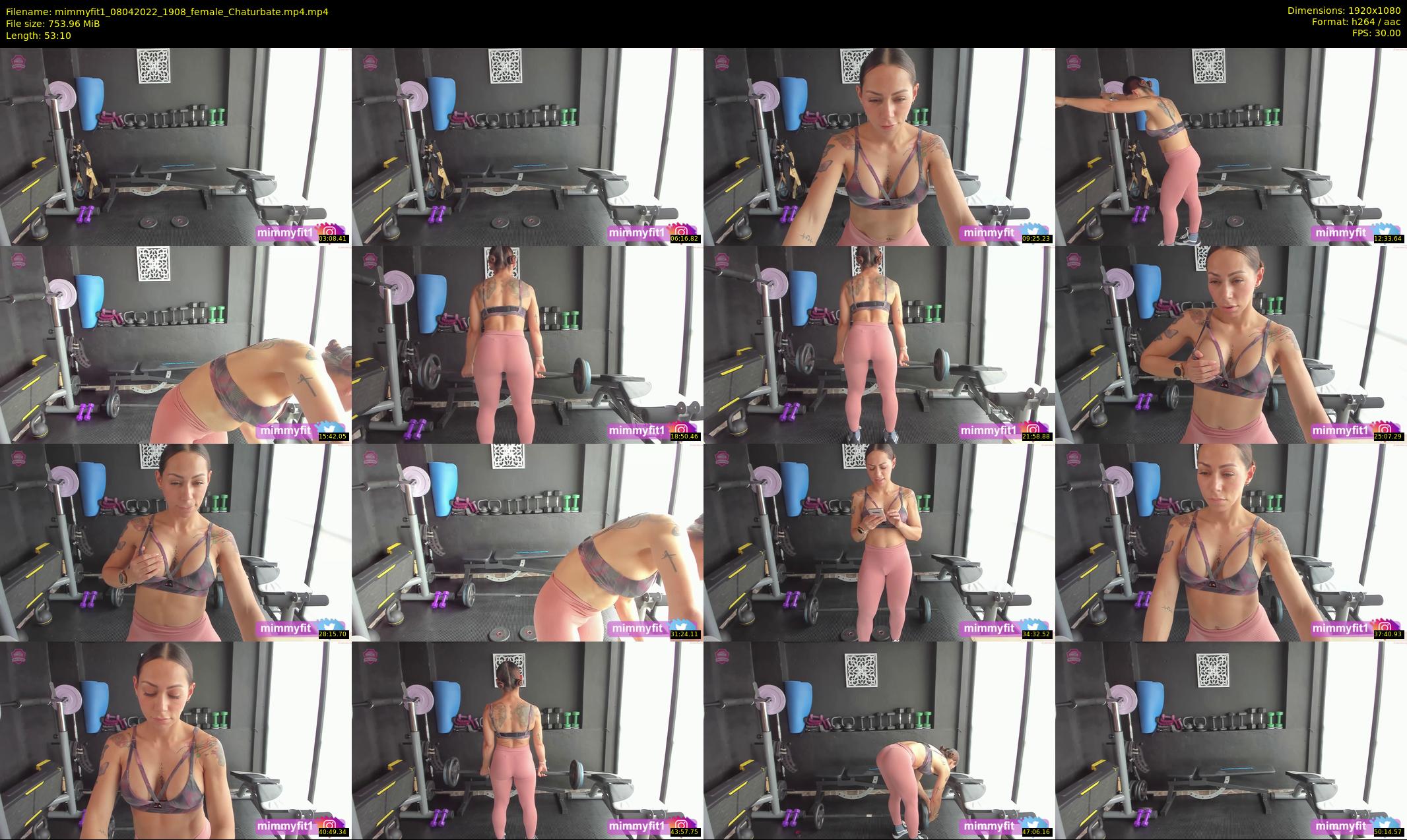 mimmyfit1 — 54 minute Chaturbate female cam show recording, 1080p, Apr 8, 2022