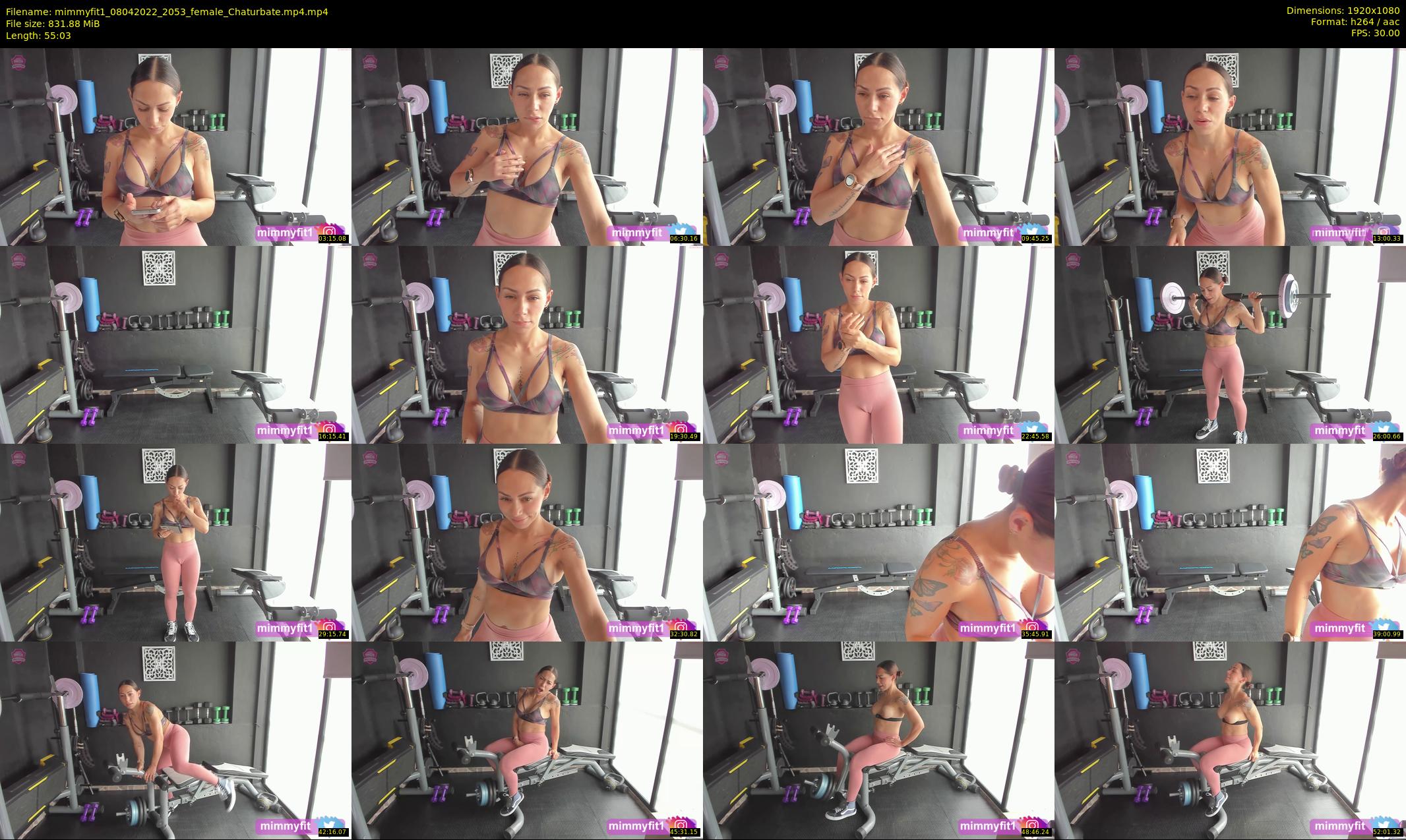 mimmyfit1 — 56 minute Chaturbate female cam show recording, 1080p, Apr 8, 2022