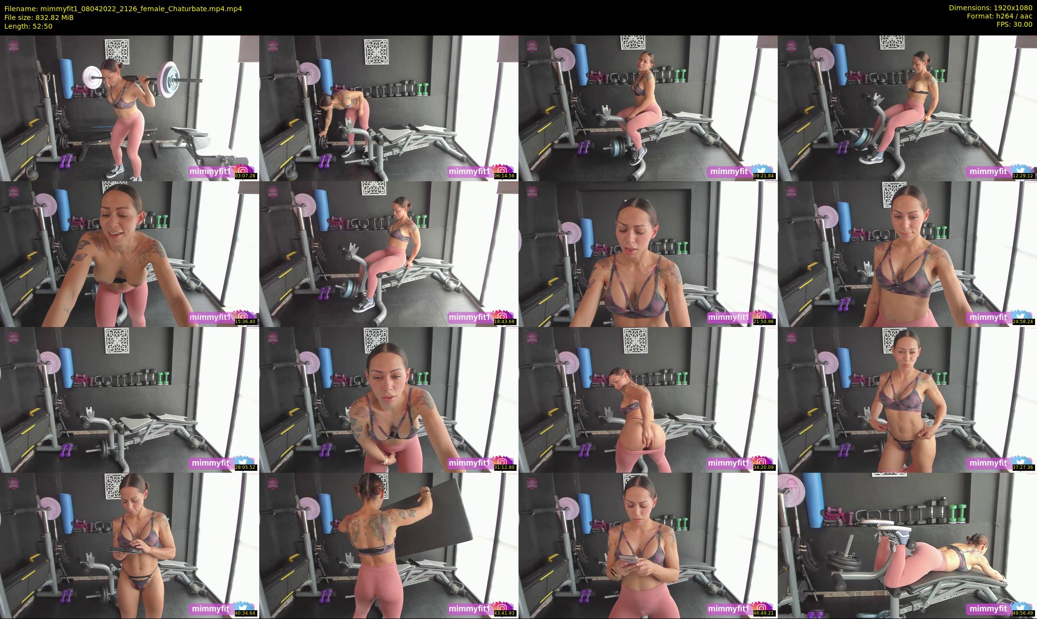 mimmyfit1 — 53 minute Chaturbate female cam show recording, 1080p, Apr 8, 2022