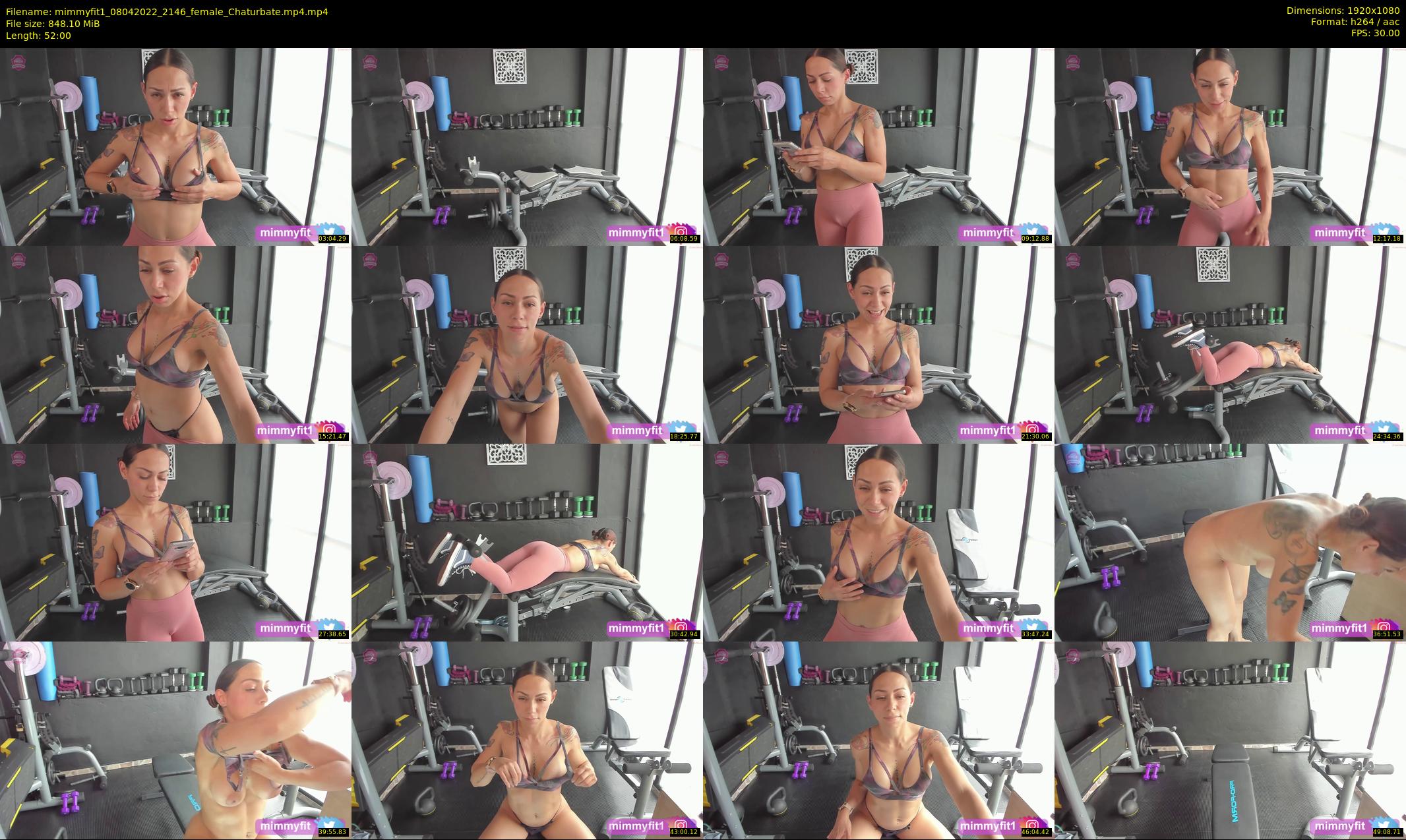 mimmyfit1 — 52 minute Chaturbate female cam show recording, 1080p, Apr 8, 2022