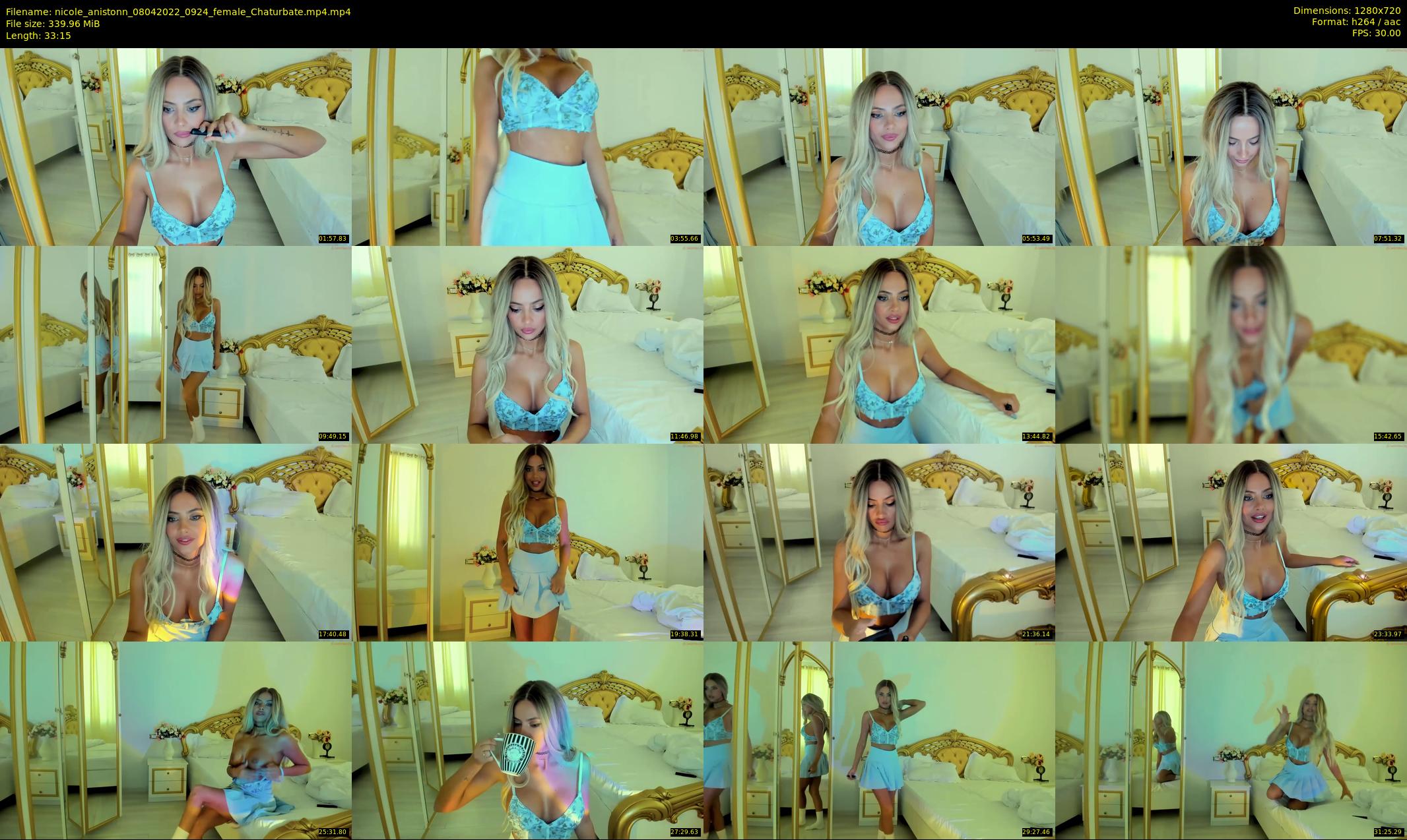 nicole_anistonn — 34 minute Chaturbate female cam show recording, 720p, Apr 8, 2022