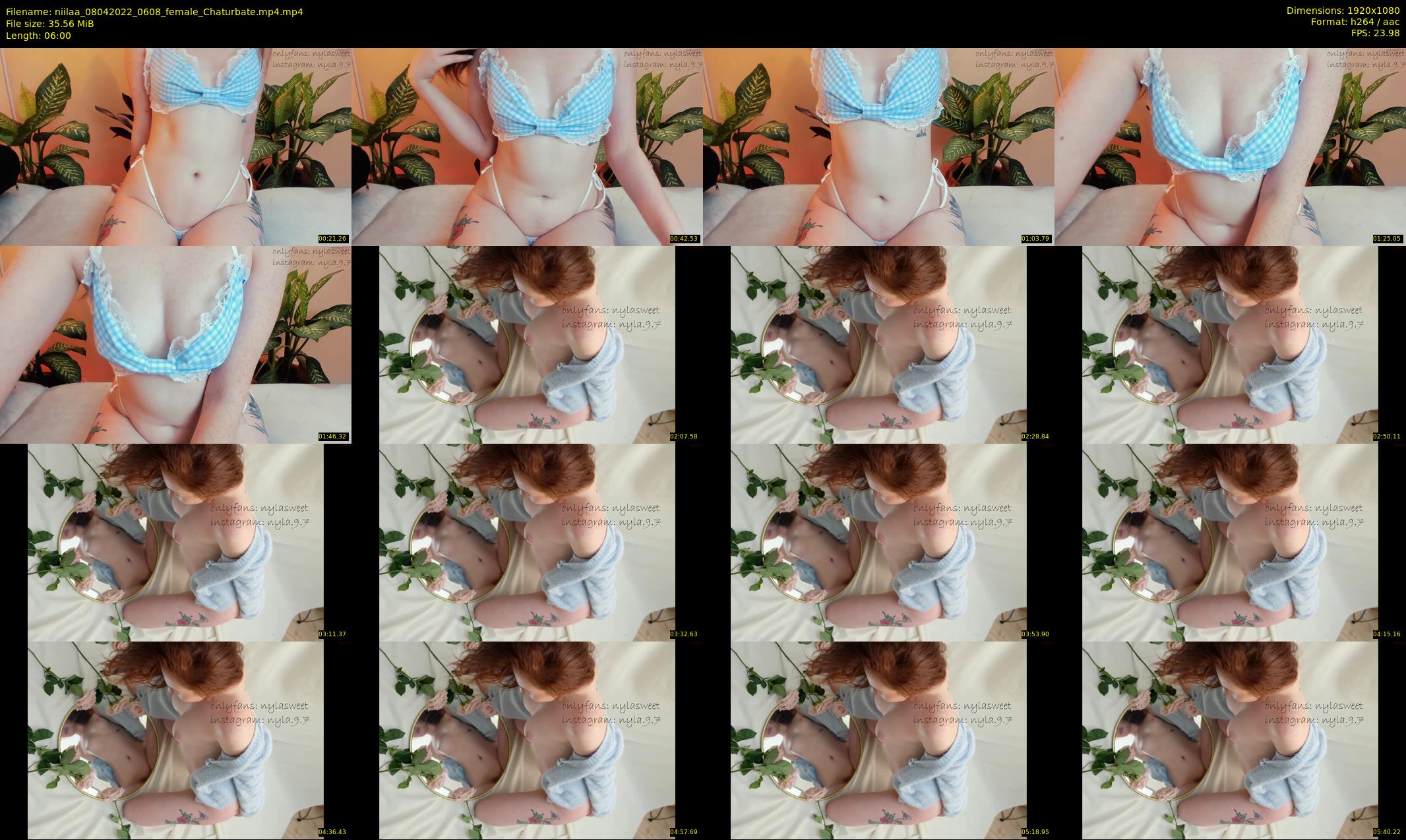 niilaa — 6 minute Chaturbate female cam show recording, 1080p, Apr 8, 2022