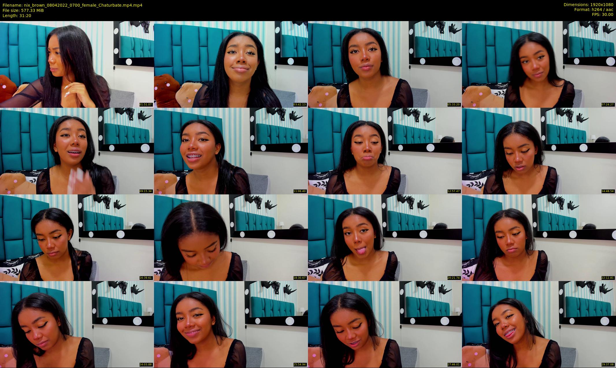 nix_brown — 32 minute Chaturbate female cam show recording, 1080p, Apr 8, 2022