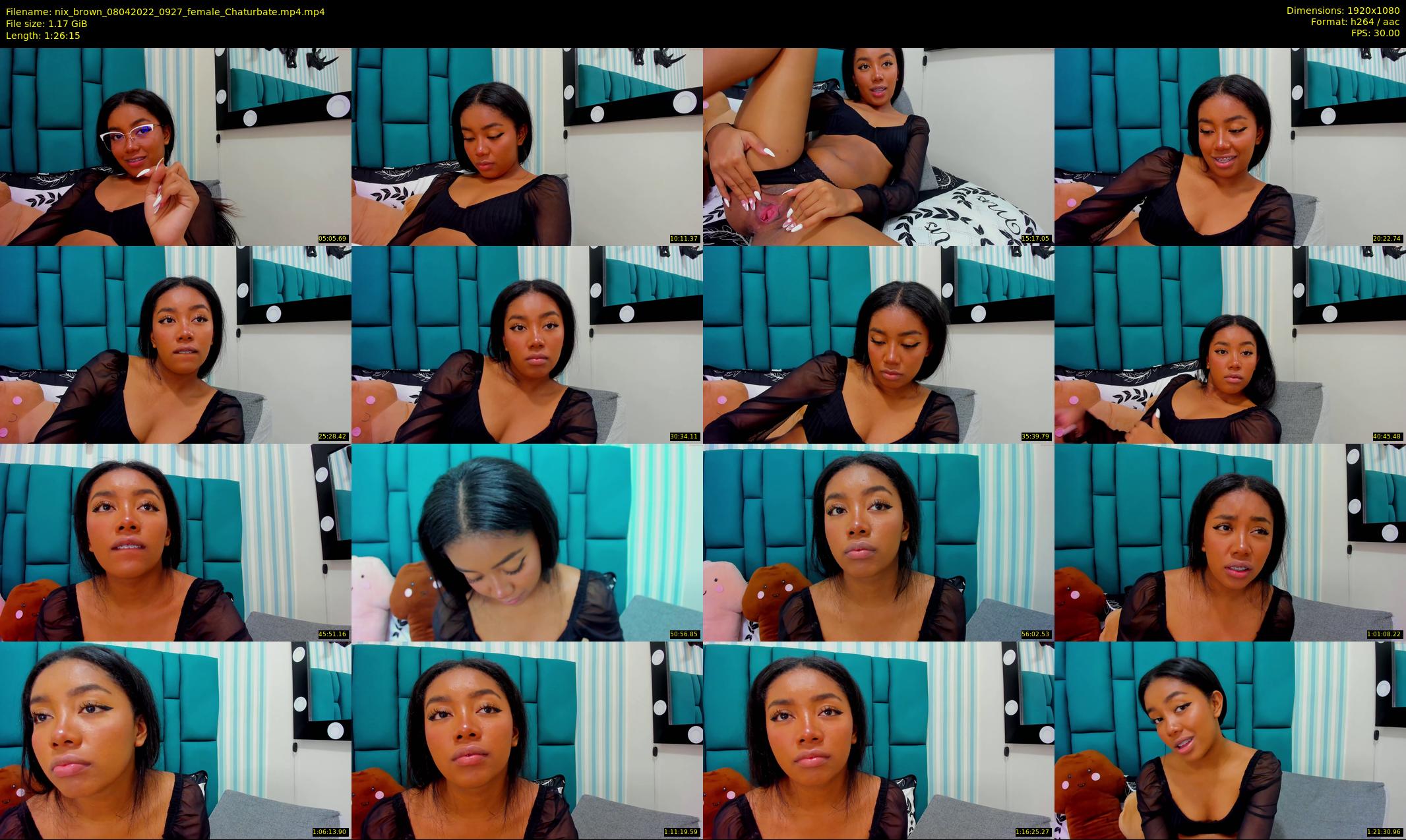 nix_brown — 87 minute Chaturbate female cam show recording, 1080p, Apr 8, 2022