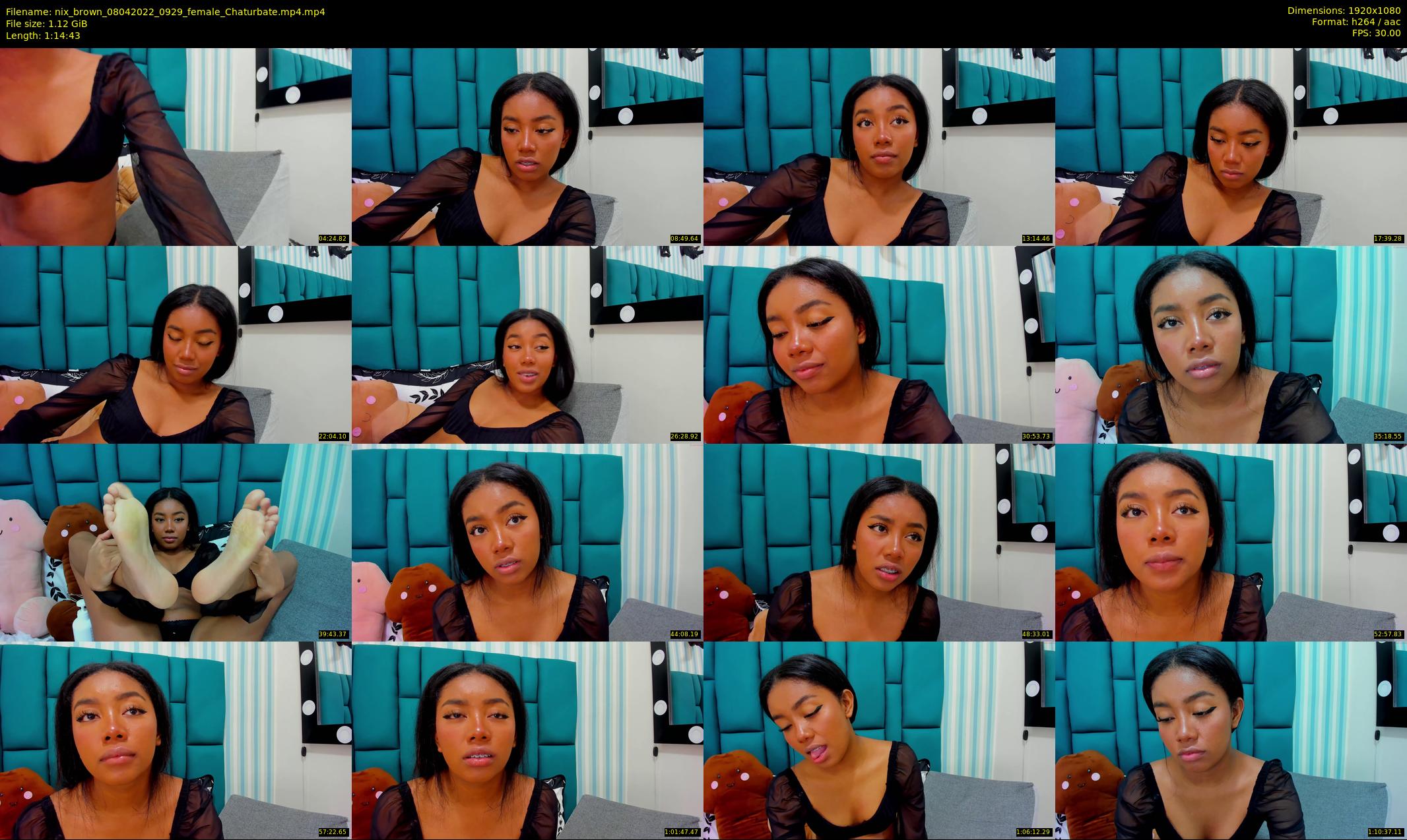nix_brown — 75 minute Chaturbate female cam show recording, 1080p, Apr 8, 2022