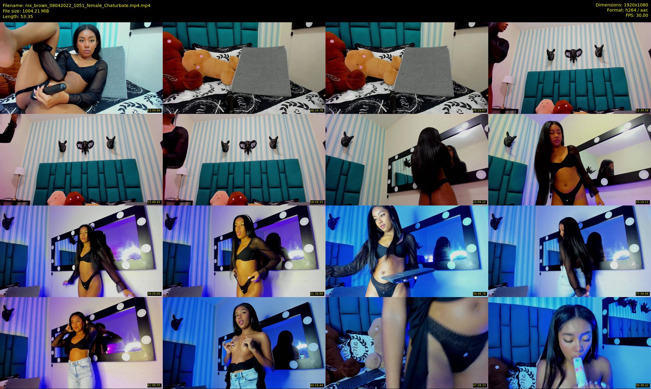 nix_brown — 54 minute Chaturbate female cam show recording, 1080p, Apr 8, 2022