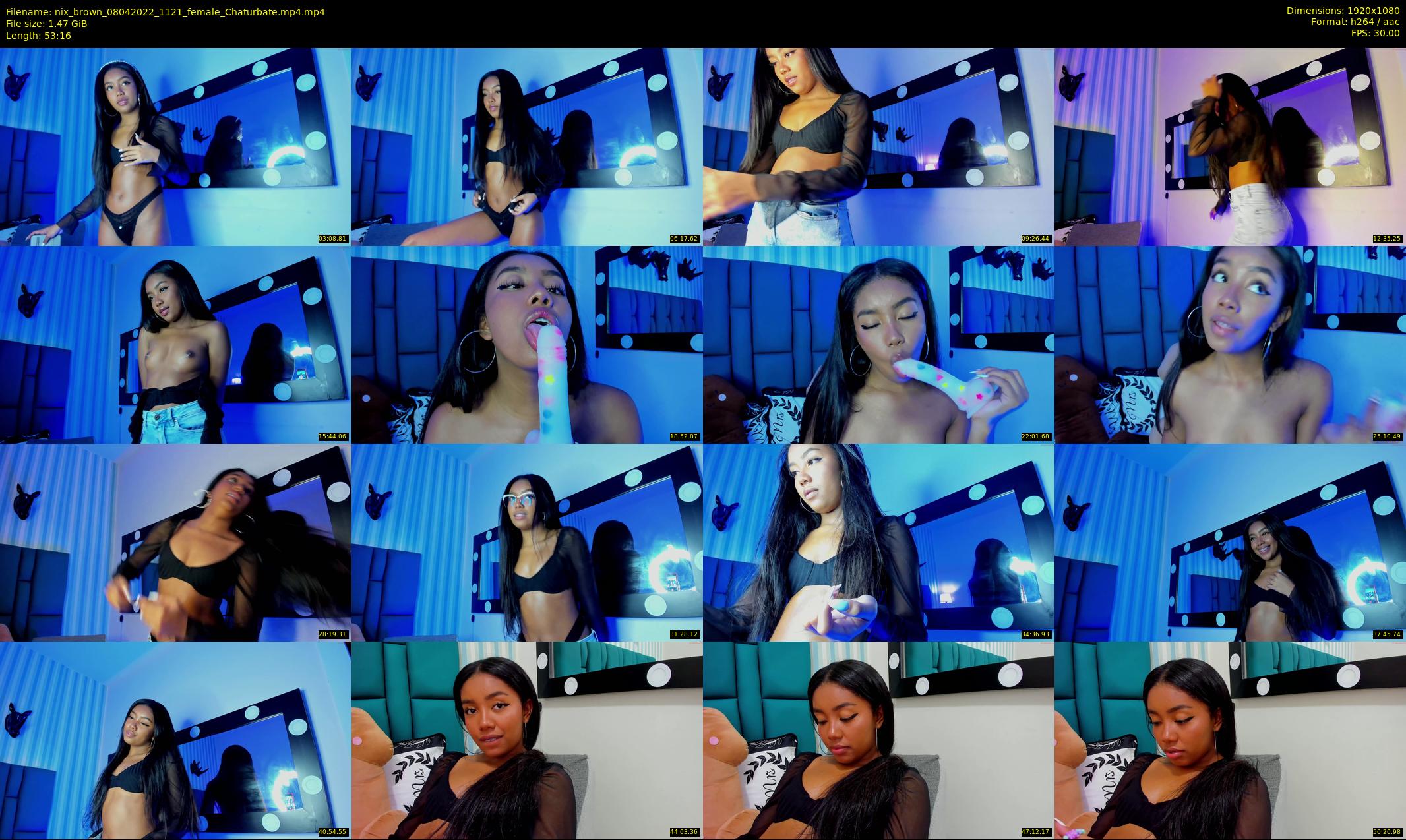 nix_brown — 54 minute Chaturbate female cam show recording, 1080p, Apr 8, 2022