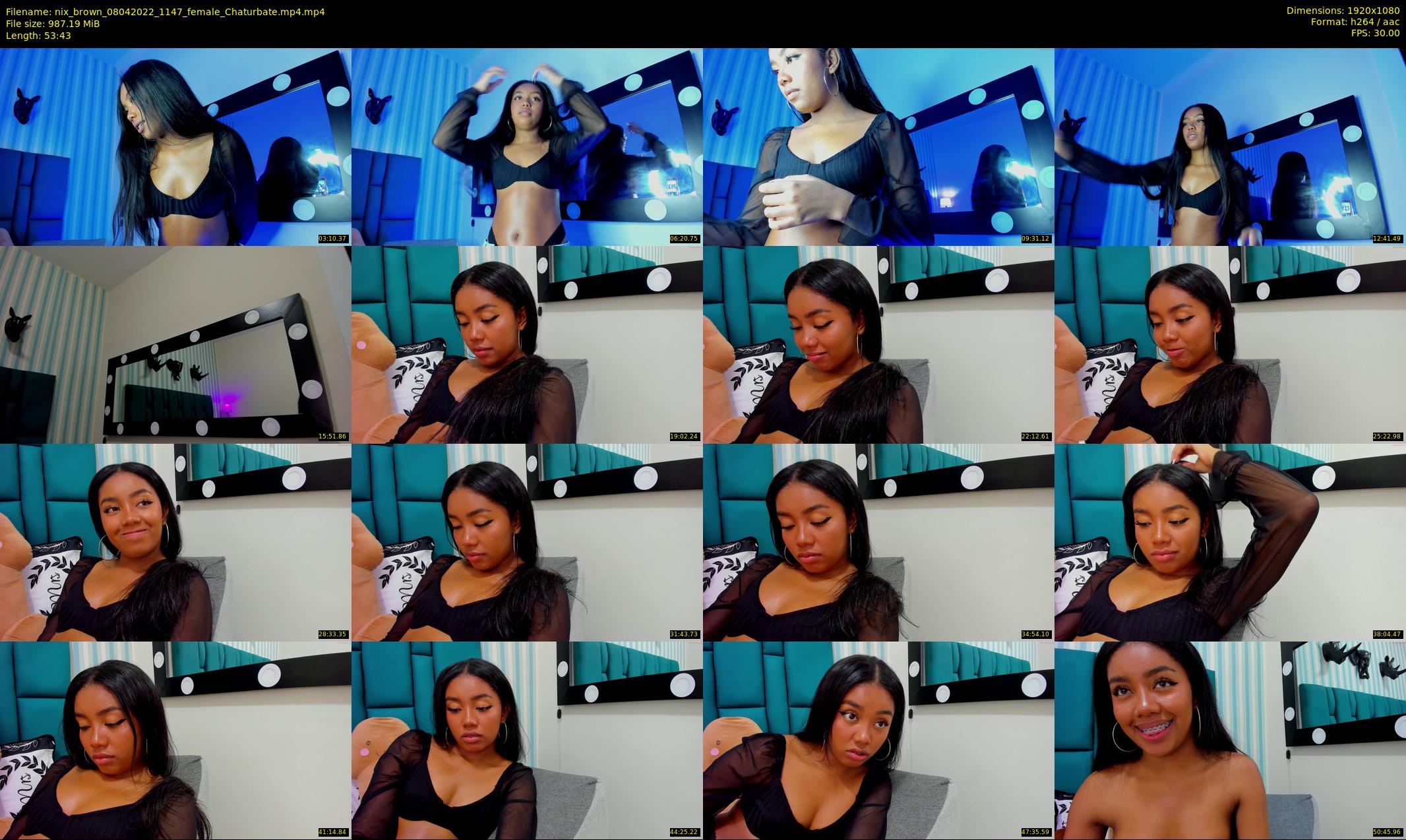 nix_brown — 54 minute Chaturbate female cam show recording, 1080p, Apr 8, 2022