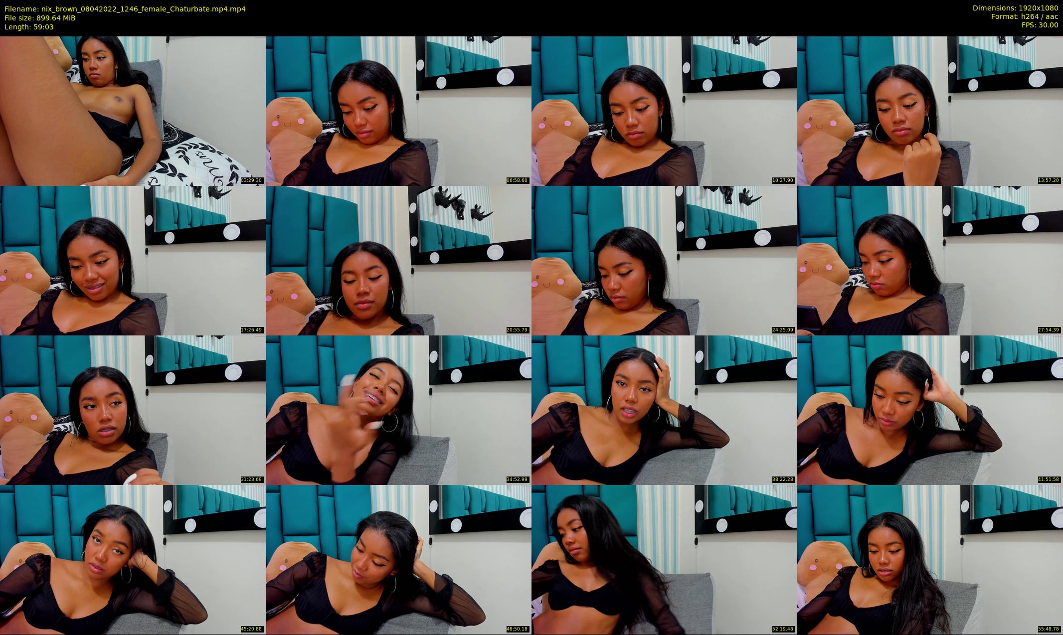 nix_brown — 60 minute Chaturbate female cam show recording, 1080p, Apr 8, 2022