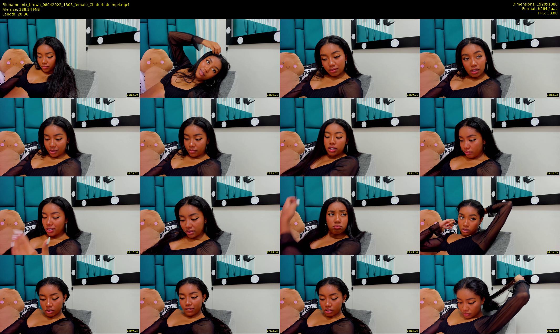 nix_brown — 21 minute Chaturbate female cam show recording, 1080p, Apr 8, 2022