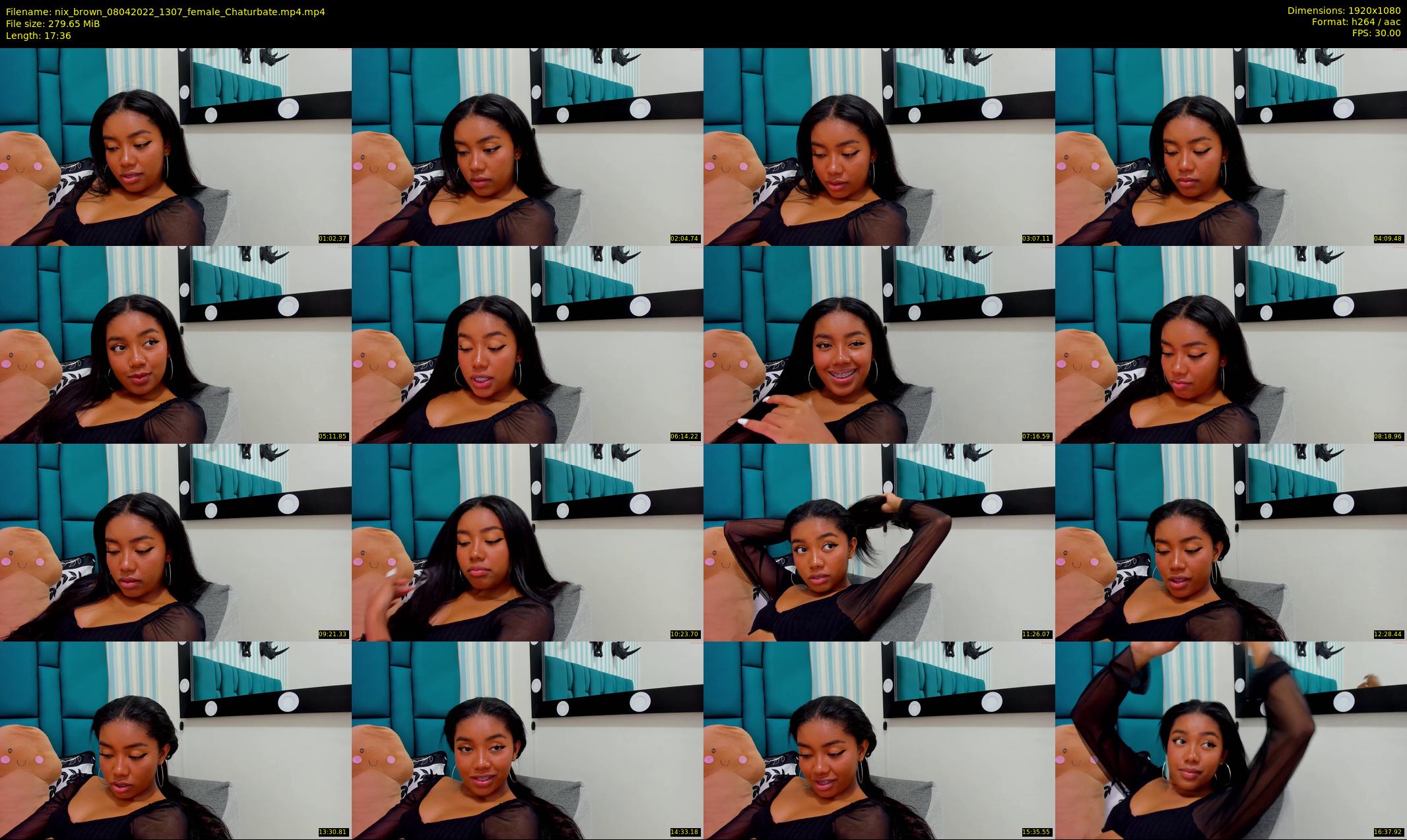 nix_brown — 18 minute Chaturbate female cam show recording, 1080p, Apr 8, 2022