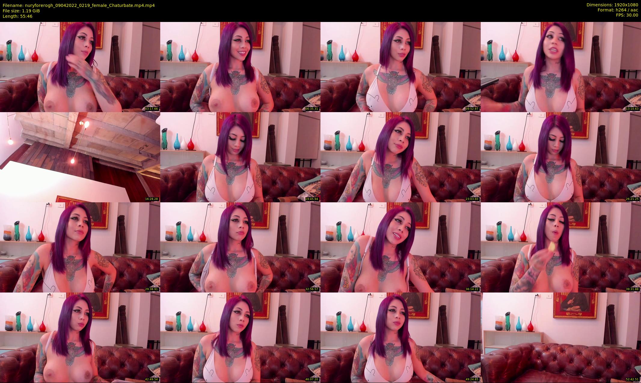 nuryforerogh — 56 minute Chaturbate female cam show recording, 1080p, Apr 9, 2022