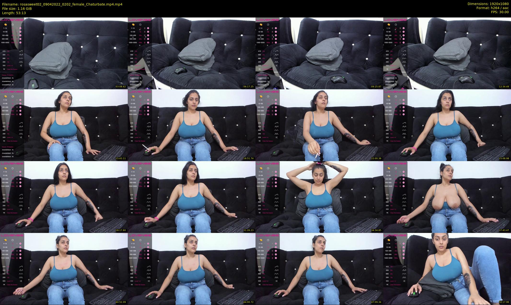 rosasweet02 — 54 minute Chaturbate female cam show recording, 1080p, Apr 9, 2022