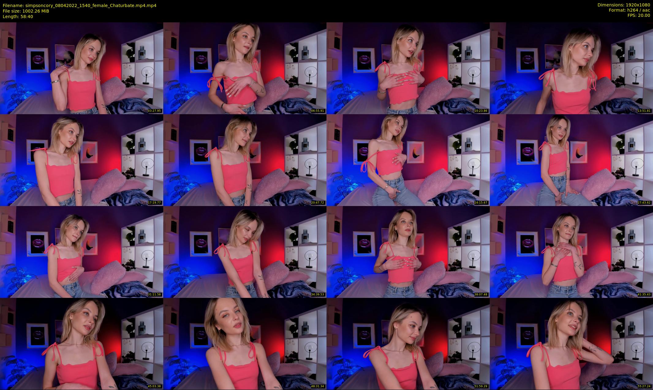 simpsoncory — 59 minute Chaturbate female cam show recording, 1080p, Apr 8, 2022