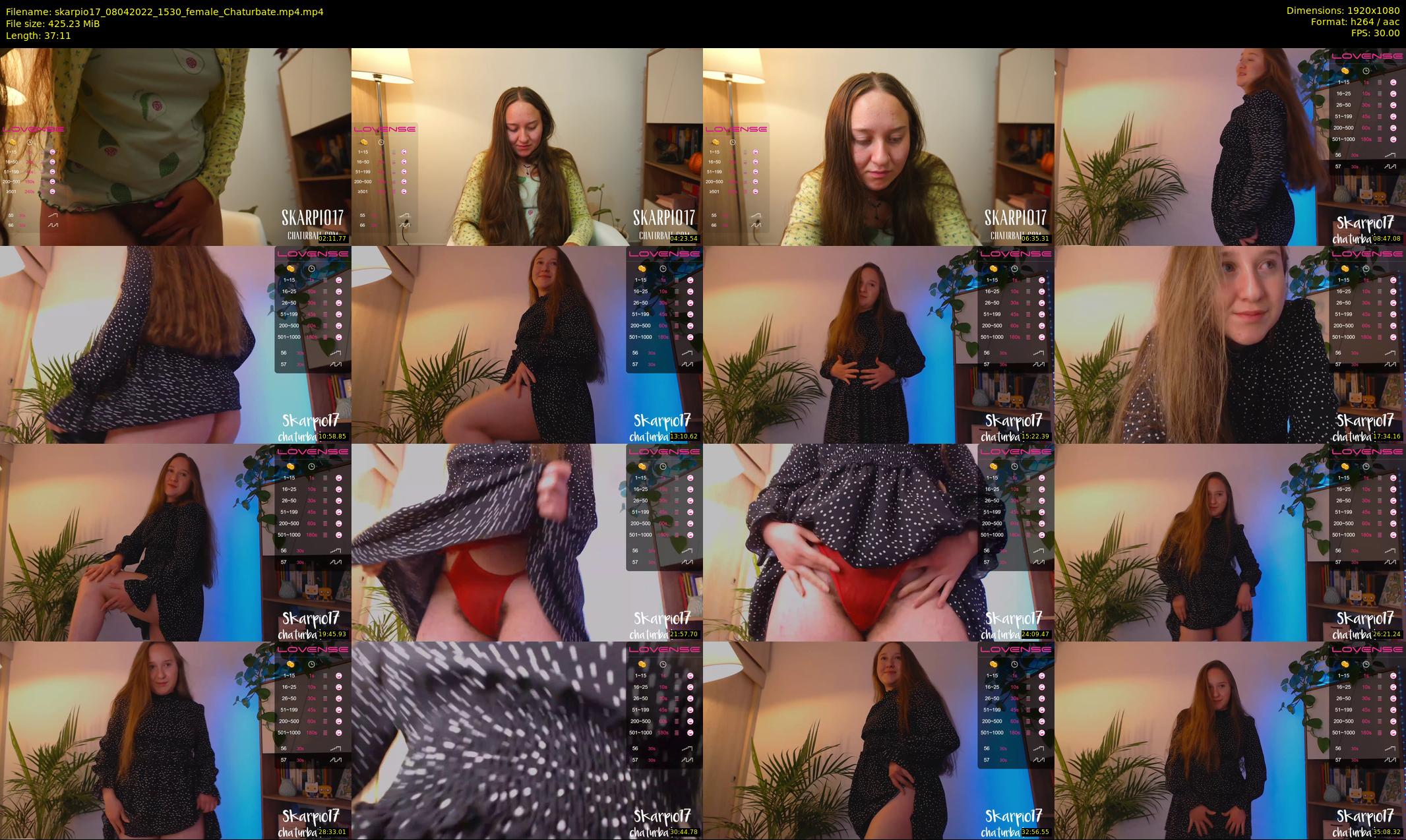 skarpio17 — 38 minute Chaturbate female cam show recording, 1080p, Apr 8, 2022