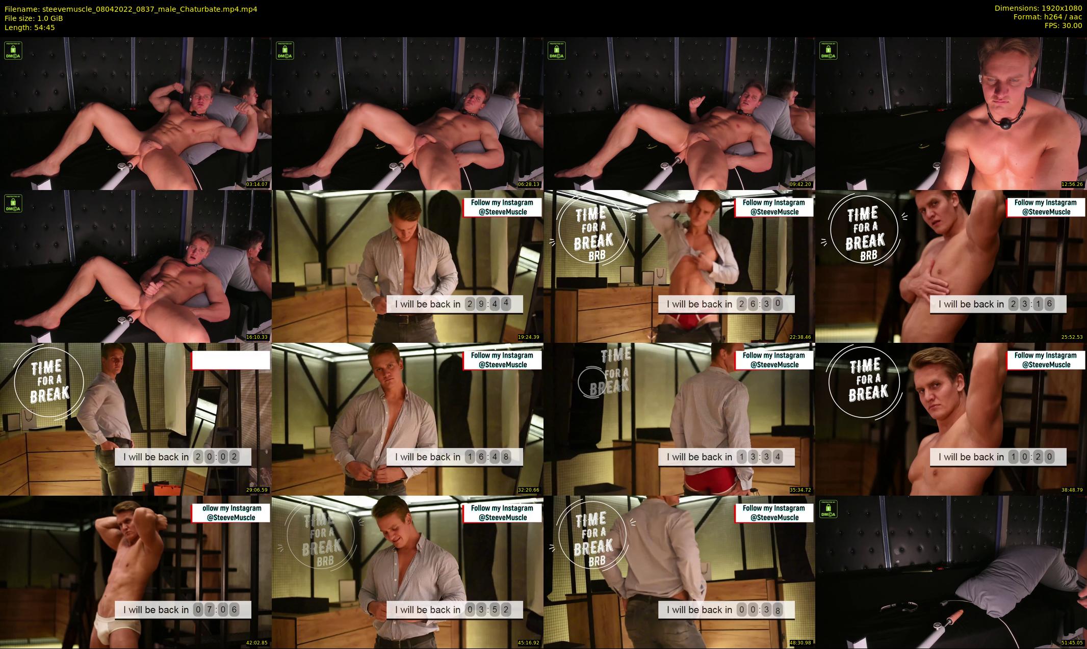 steevemuscle — 55 minute Chaturbate male cam show recording, 1080p, Apr 8, 2022