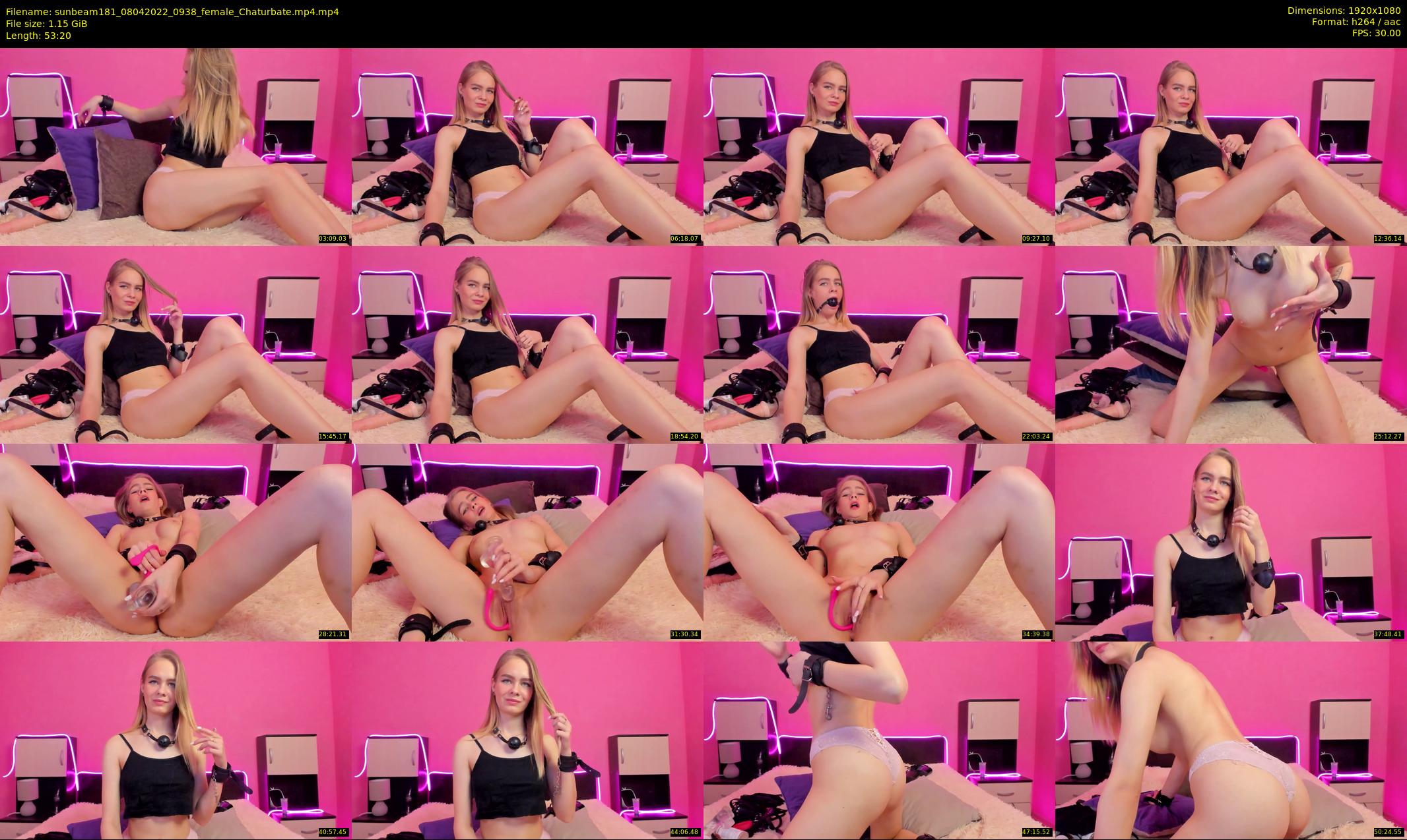 sunbeam181 — 54 minute Chaturbate female cam show recording, 1080p, Apr 8, 2022