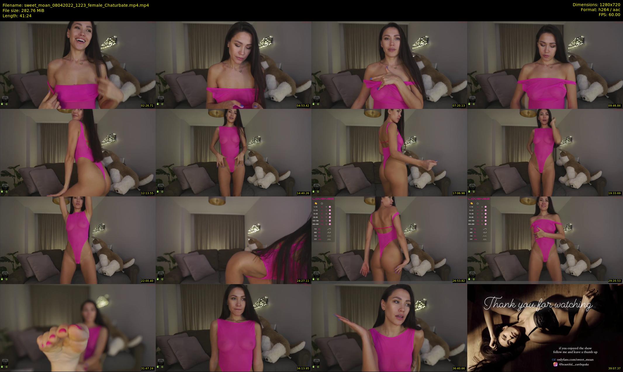 sweet_moan — 42 minute Chaturbate female cam show recording, 720p, Apr 8, 2022