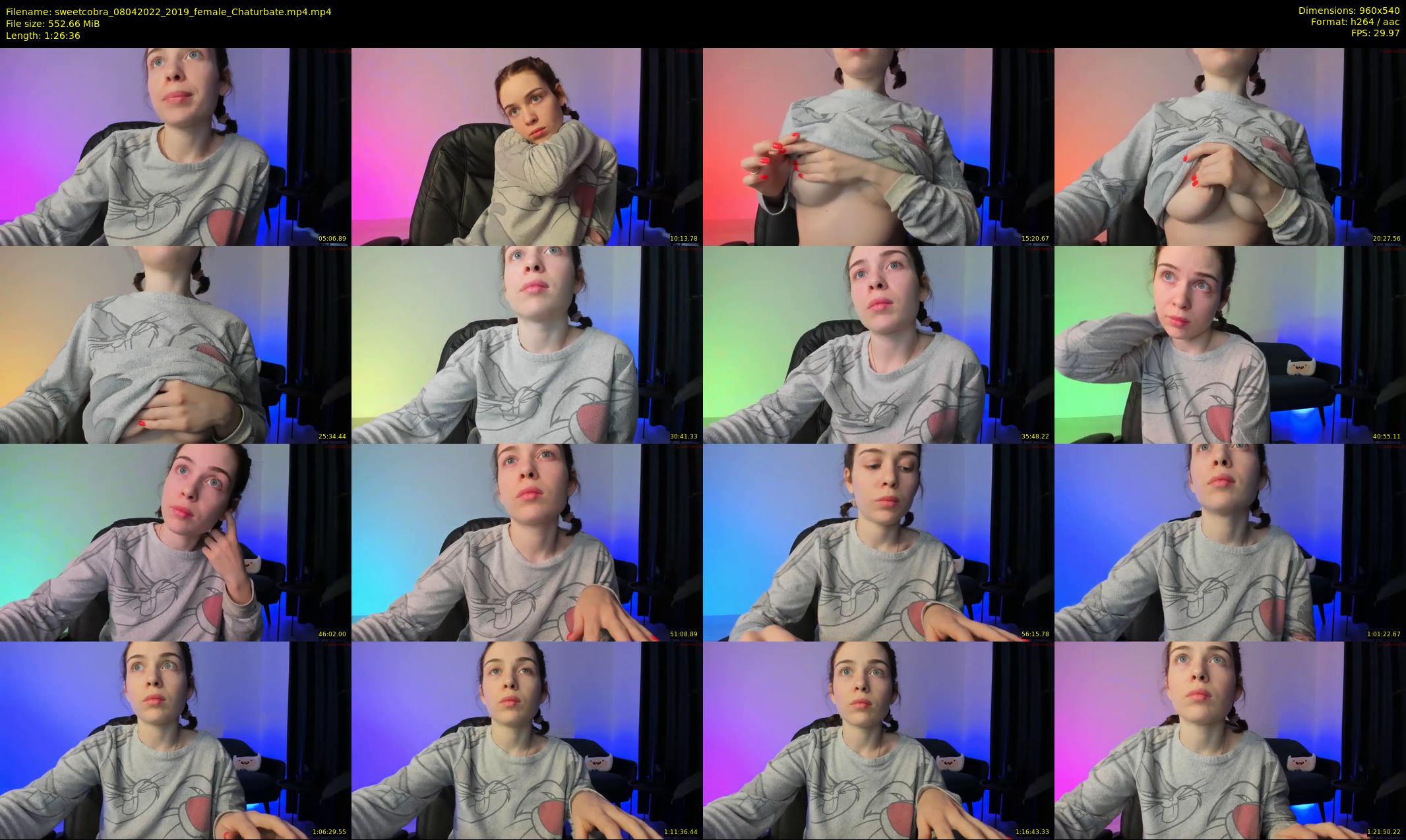 sweetcobra — 87 minute Chaturbate female cam show recording, 480p, Apr 8, 2022