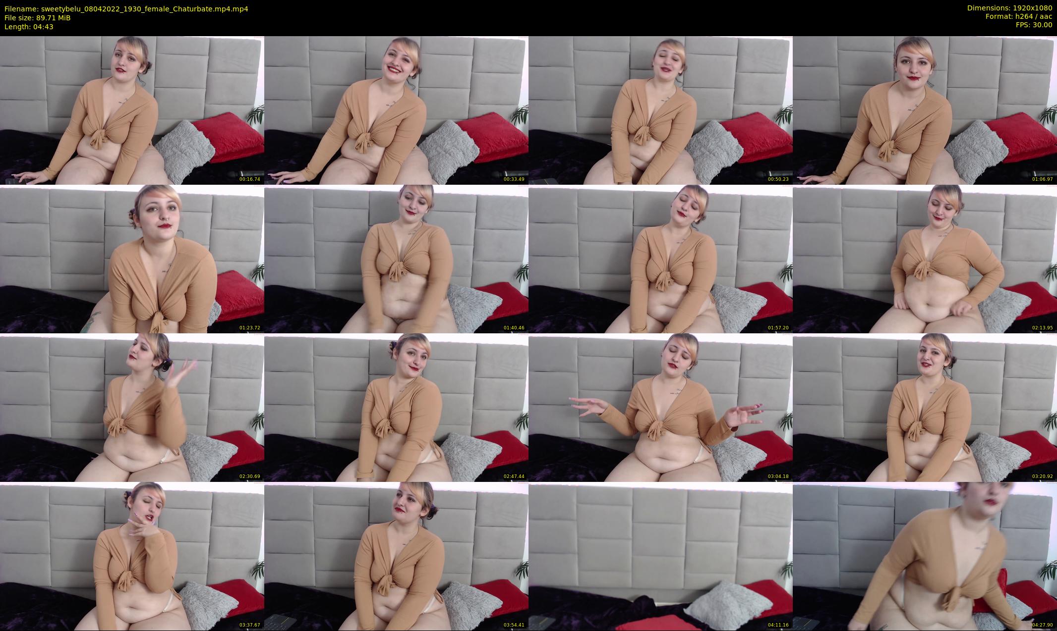 sweetybelu — 5 minute Chaturbate female cam show recording, 1080p, Apr 8, 2022