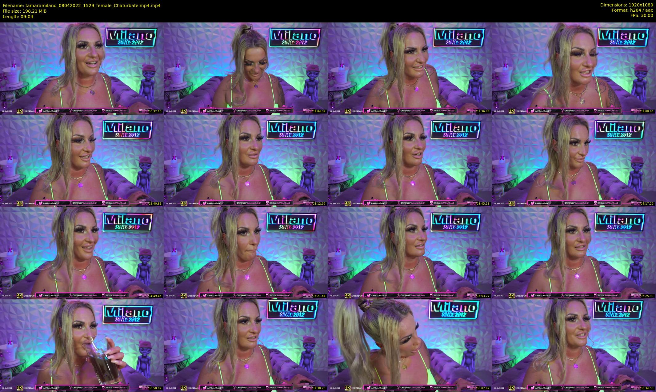 tamaramilano — 10 minute Chaturbate female cam show recording, 1080p, Apr 8, 2022