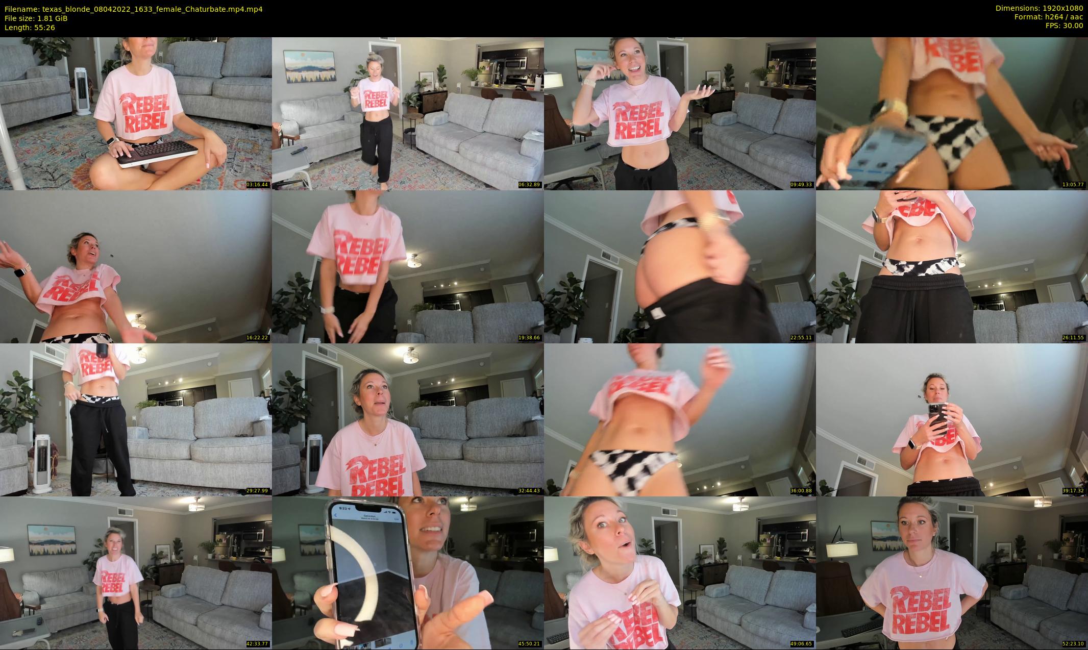 texas_blonde — 56 minute Chaturbate female cam show recording, 1080p, Apr 8, 2022