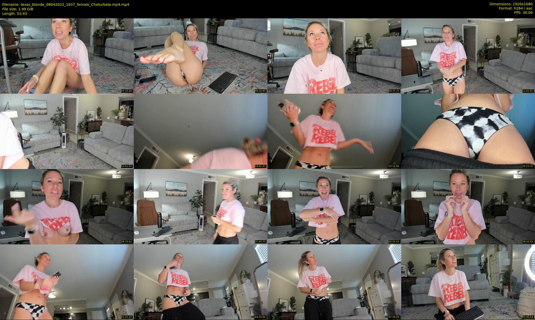 texas_blonde — 54 minute Chaturbate female cam show recording, 1080p, Apr 8, 2022