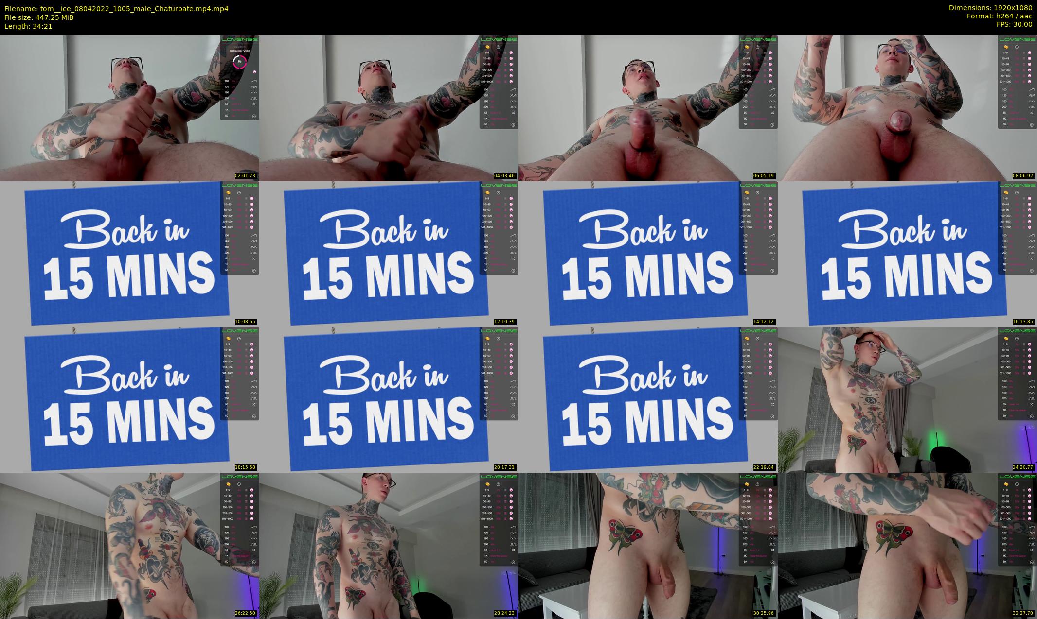 tom__ice — 35 minute Chaturbate male cam show recording, 1080p, Apr 8, 2022