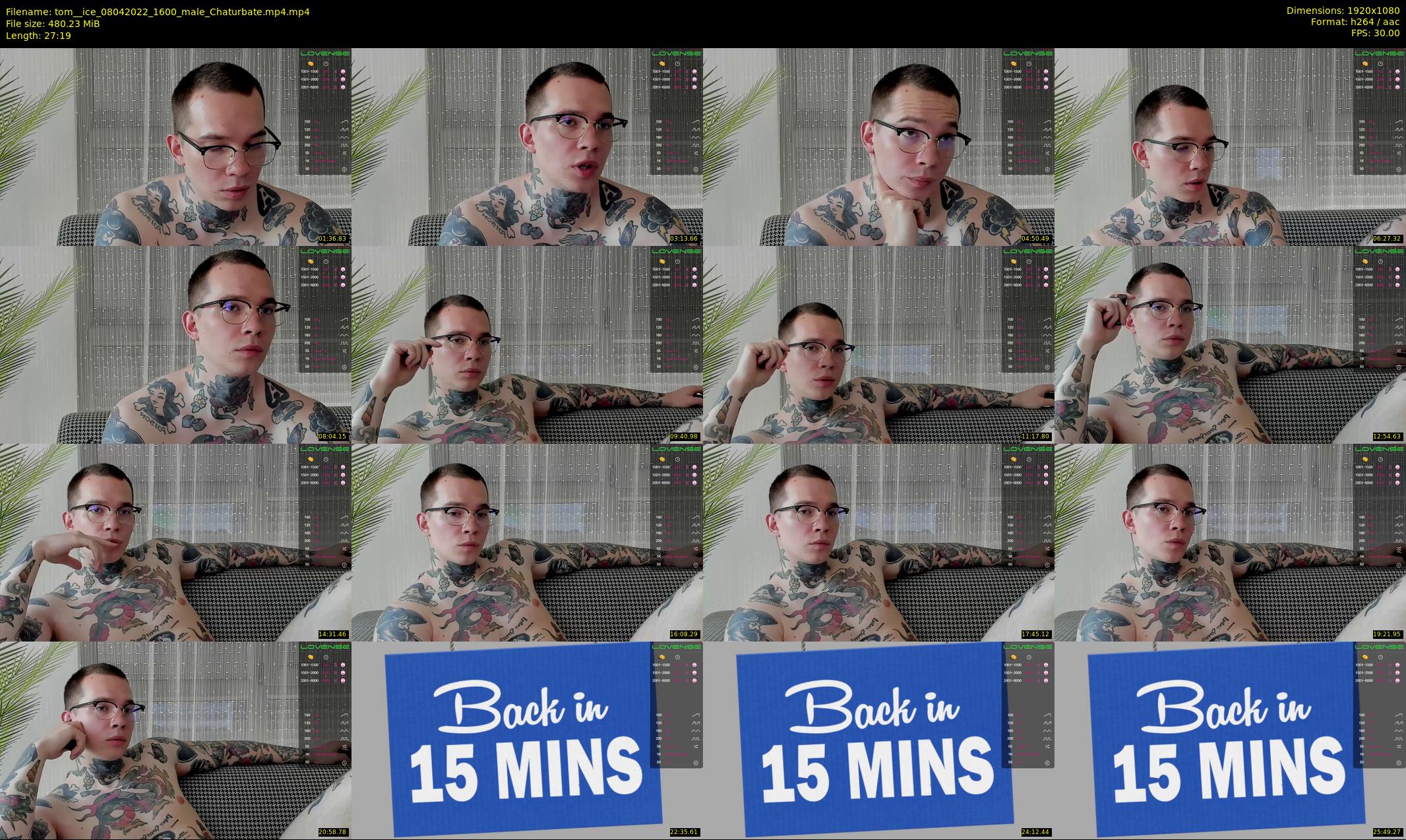tom__ice — 28 minute Chaturbate male cam show recording, 1080p, Apr 8, 2022