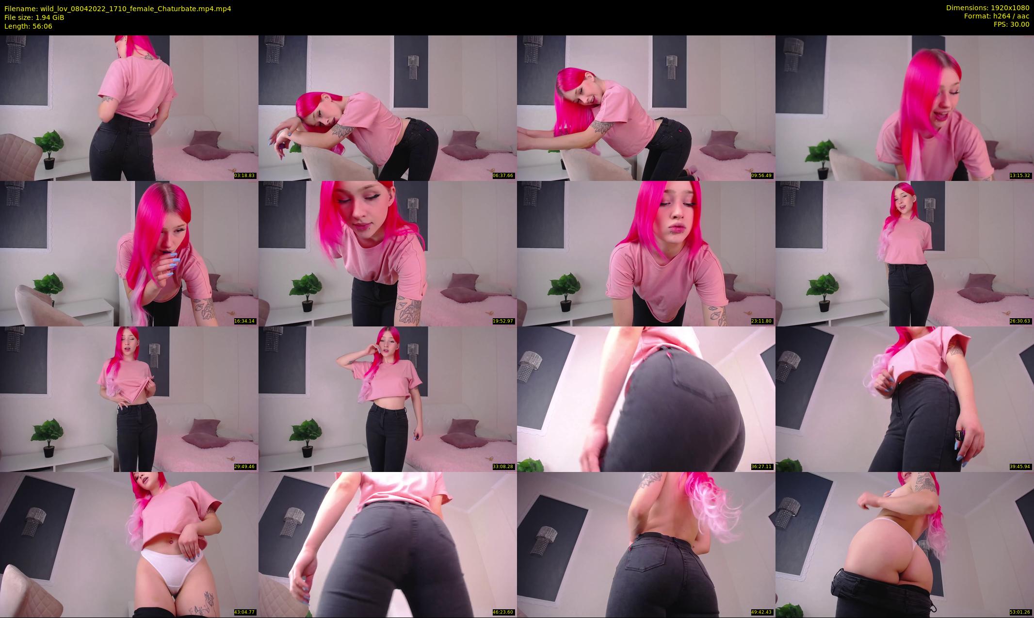 wild_lov — 57 minute Chaturbate female cam show recording, 1080p, Apr 8, 2022