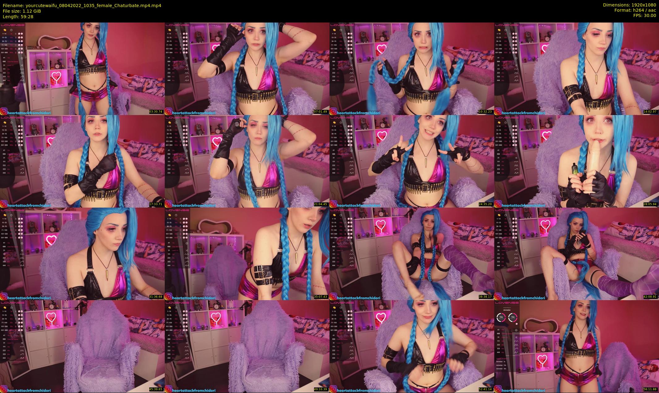 yourcutewaifu — 60 minute Chaturbate female cam show recording, 1080p, Apr 8, 2022