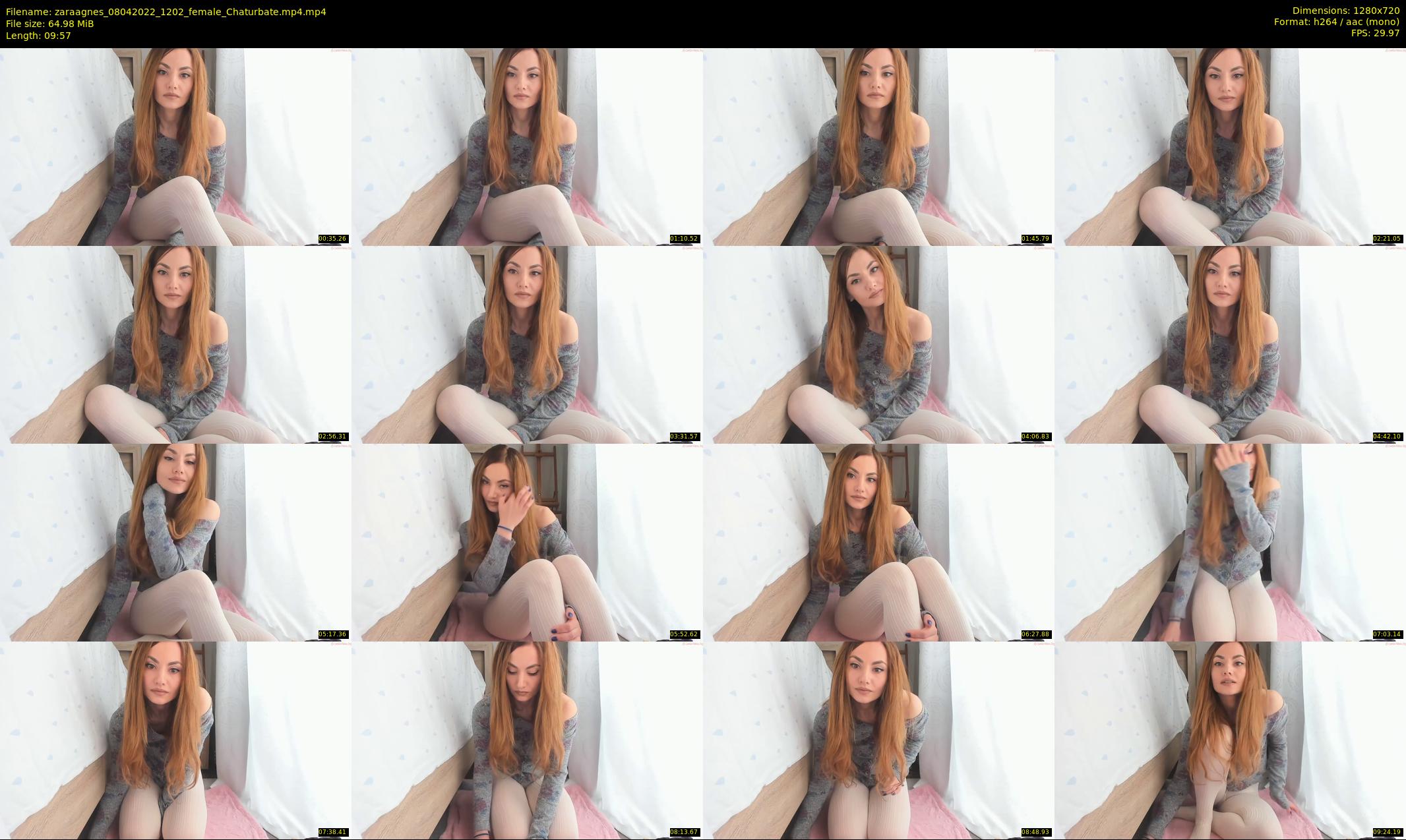 zaraagnes — 10 minute Chaturbate female cam show recording, 720p, Apr 8, 2022
