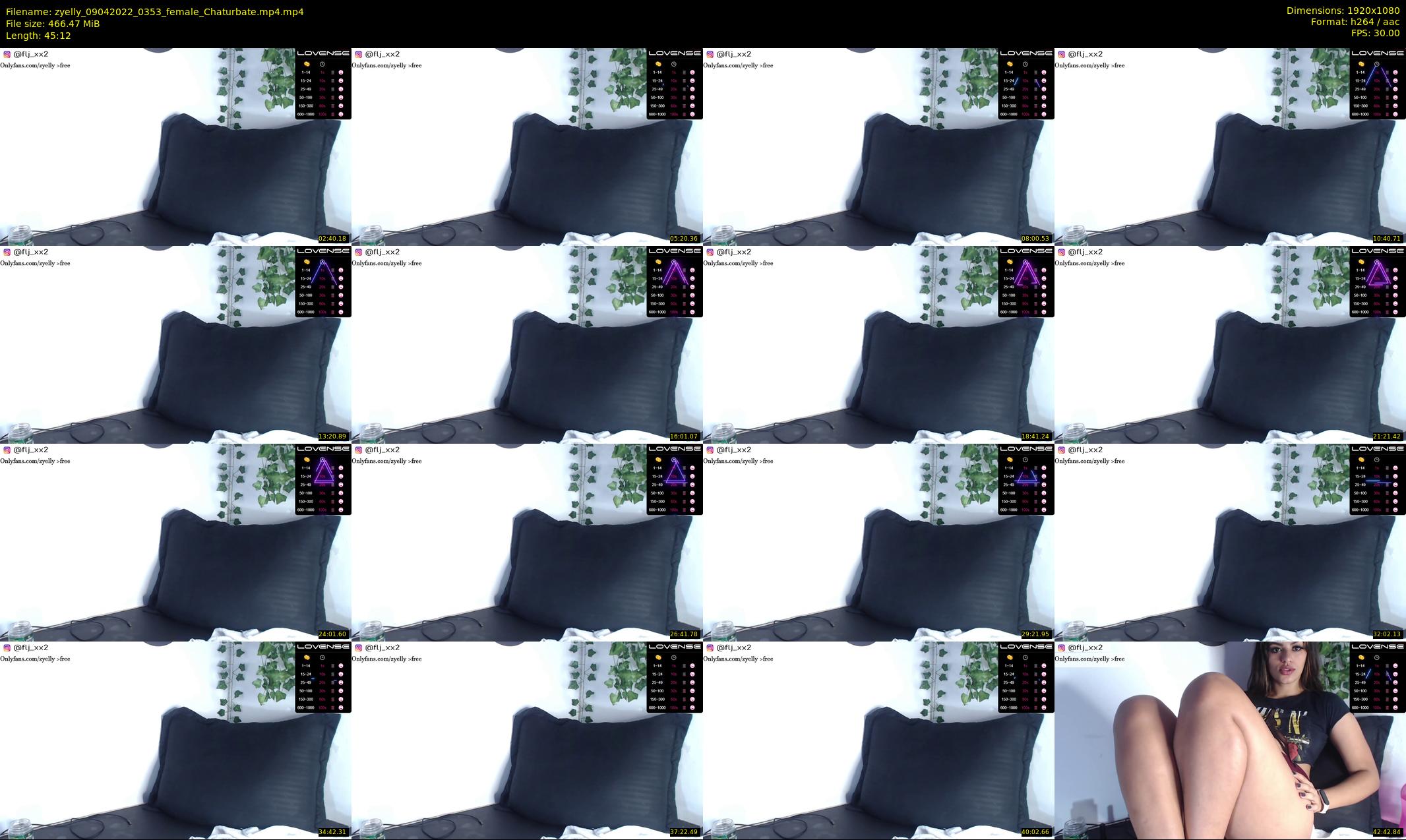 zyelly — 46 minute Chaturbate female cam show recording, 1080p, Apr 9, 2022